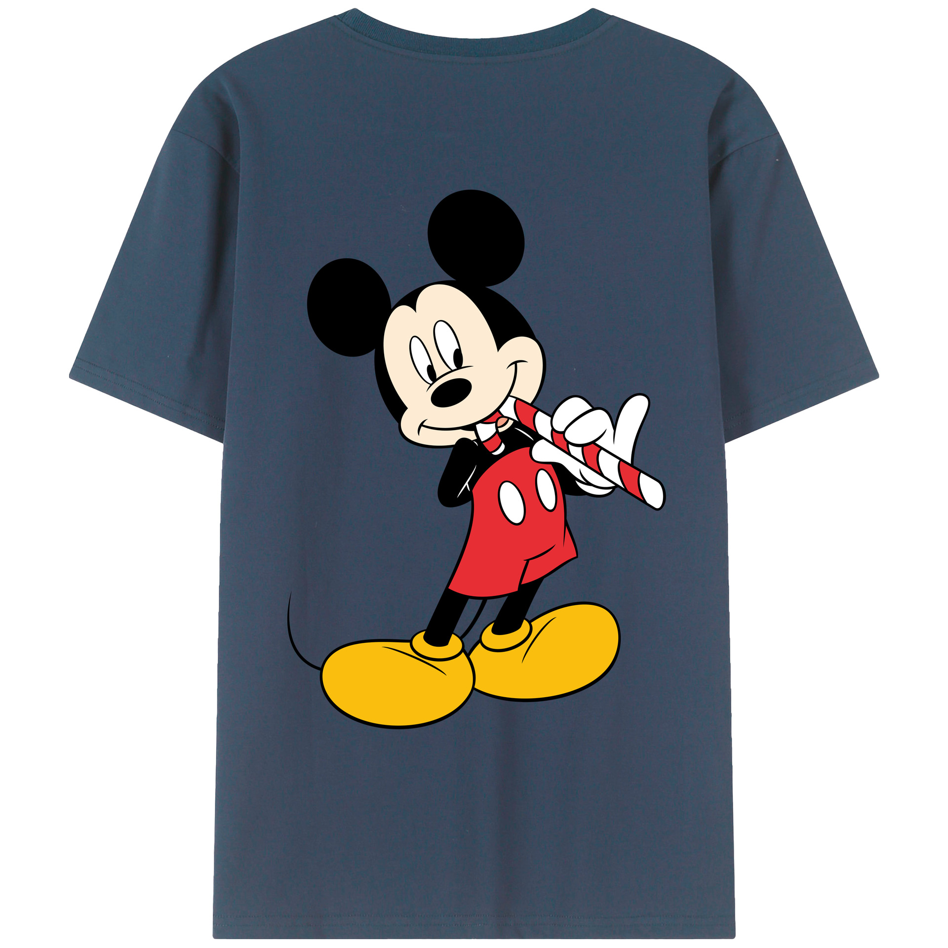 （画像用） ミッキーマウス Mickey Mouse レディース半袖Tシャツ(バックプリント)