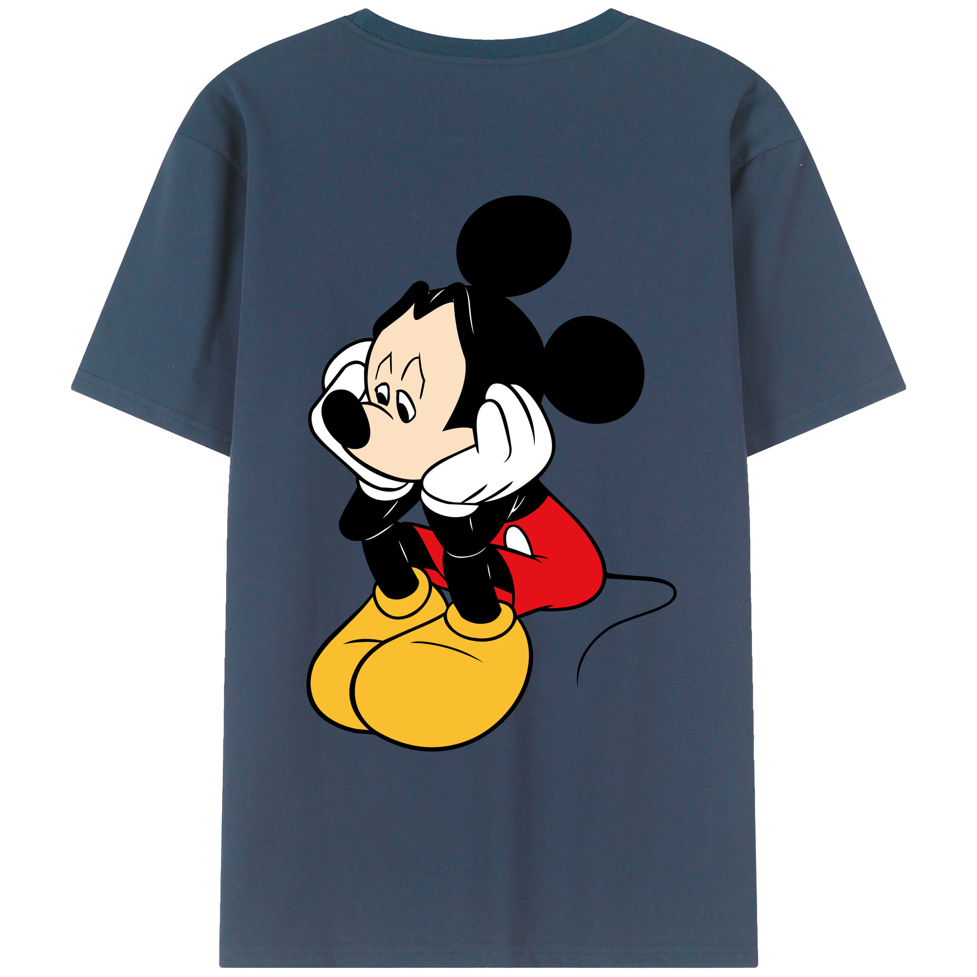 （画像用） ミッキーマウス Mickey Mouse レディース半袖Tシャツ(バックプリント)