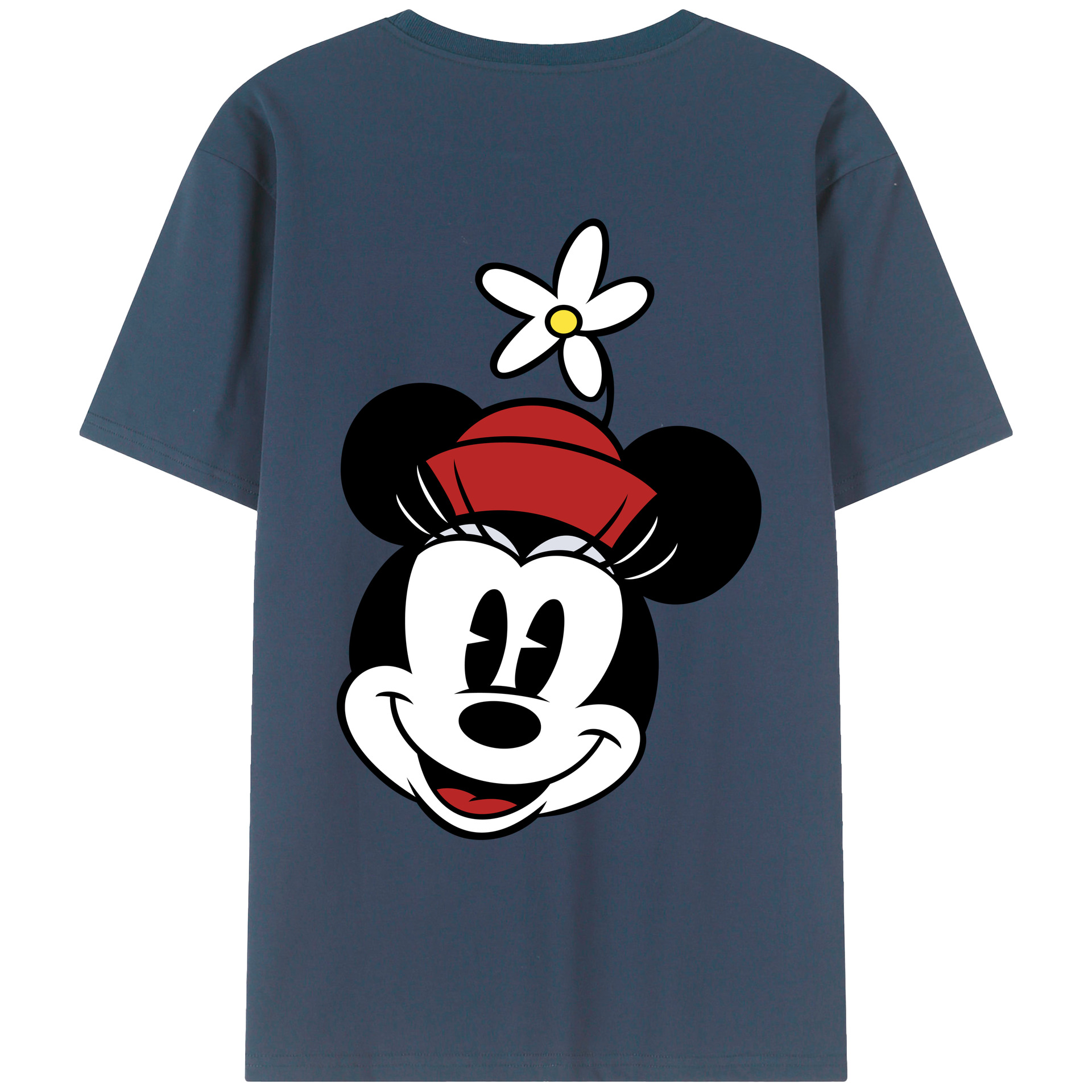 （画像用） ミッキーマウス Mickey Mouse レディース半袖Tシャツ(バックプリント)