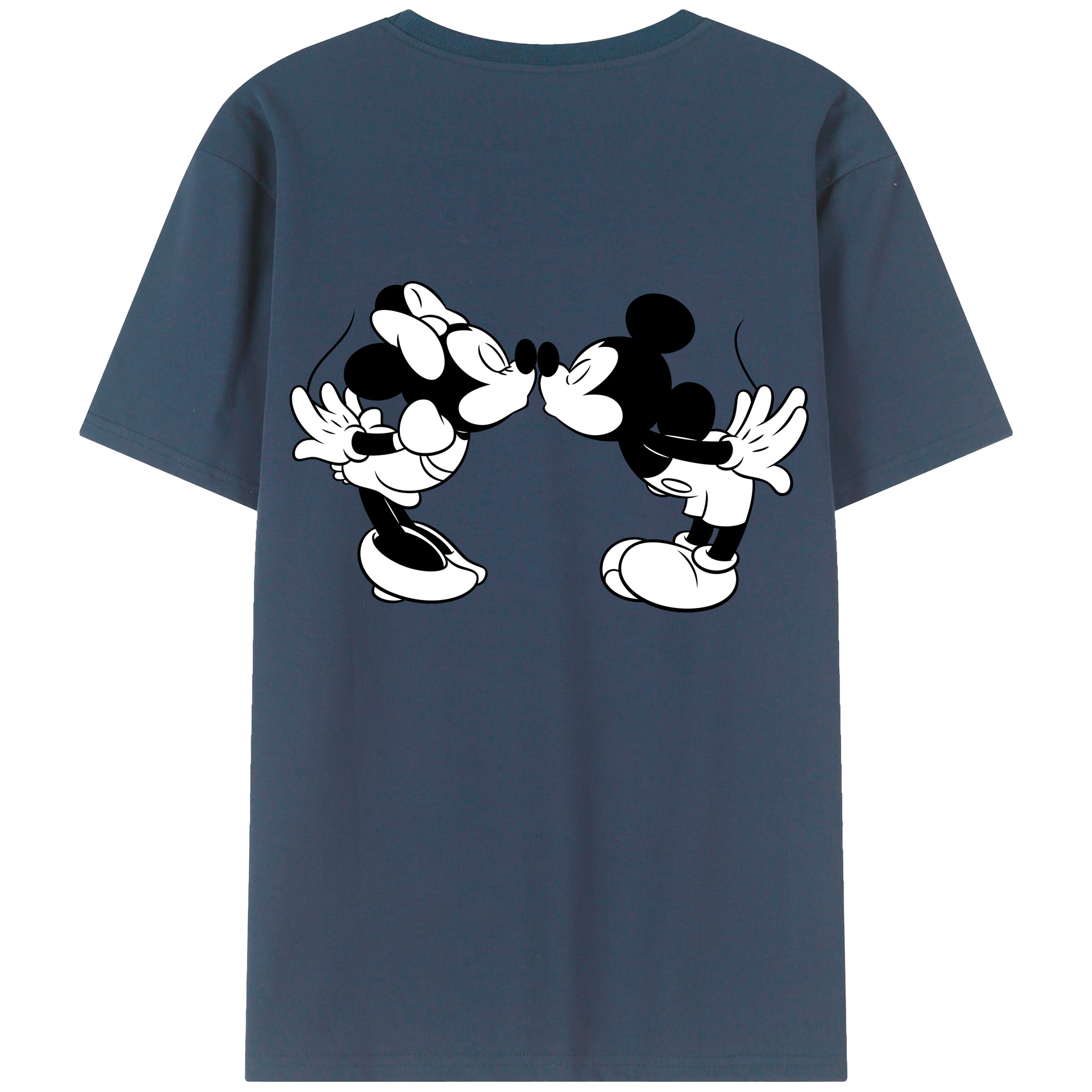 （画像用） ミッキーマウス Mickey Mouse レディース半袖Tシャツ(バックプリント)