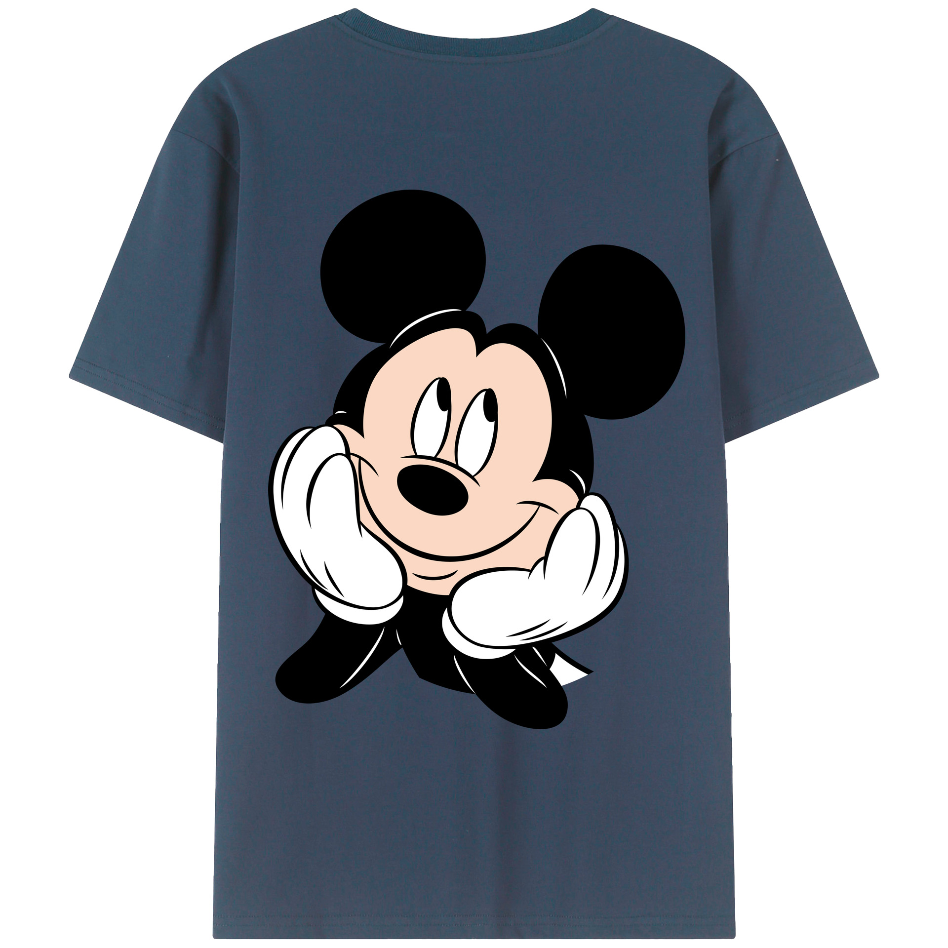 （画像用） ミッキーマウス Mickey Mouse レディース半袖Tシャツ(バックプリント)