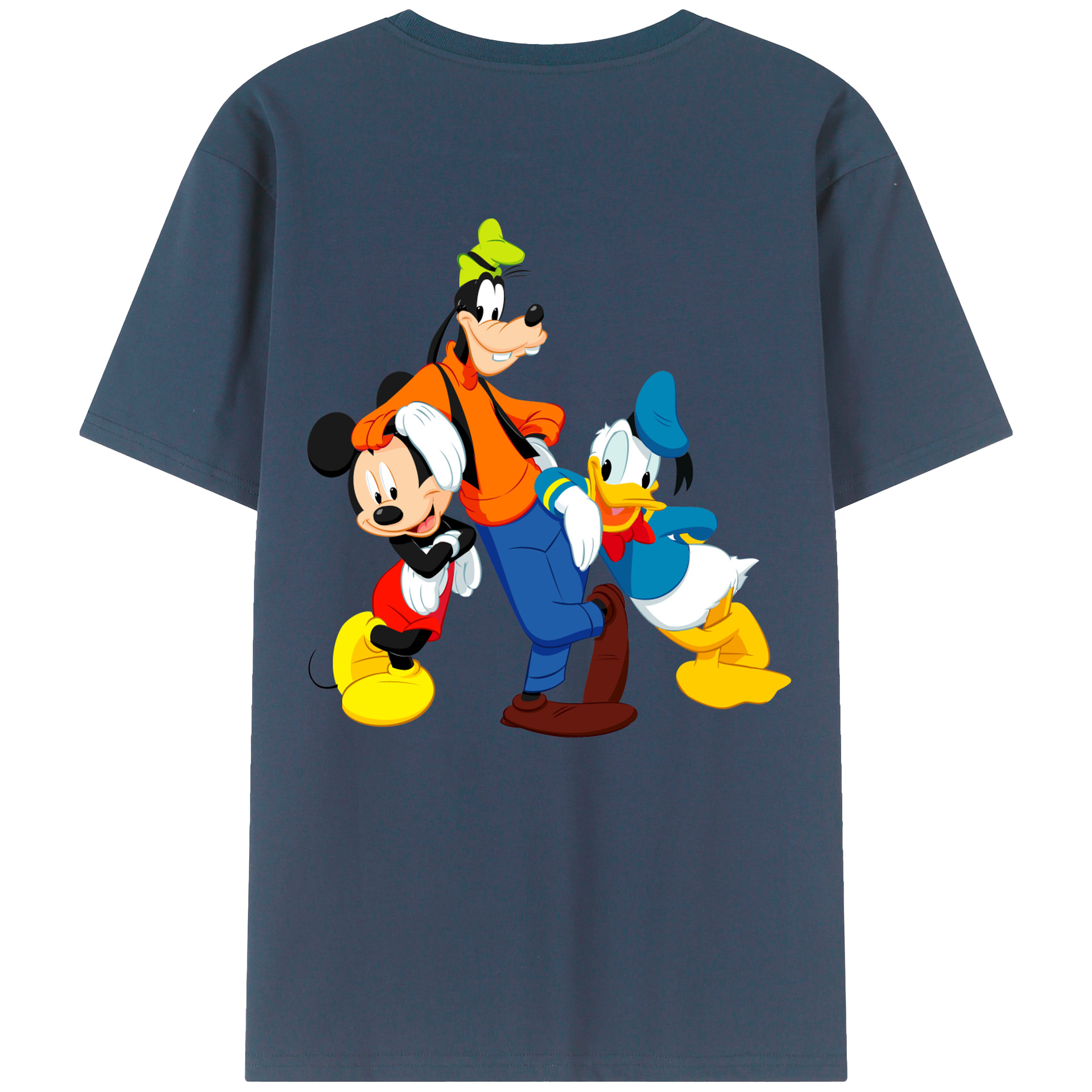 （画像用） ミッキーマウス Mickey Mouse レディース半袖Tシャツ(バックプリント)
