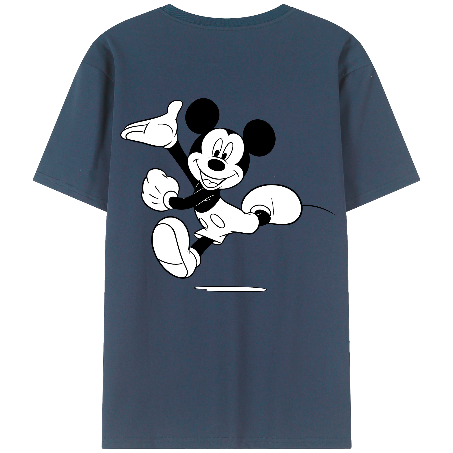 （画像用） ミッキーマウス Mickey Mouse レディース半袖Tシャツ(バックプリント)