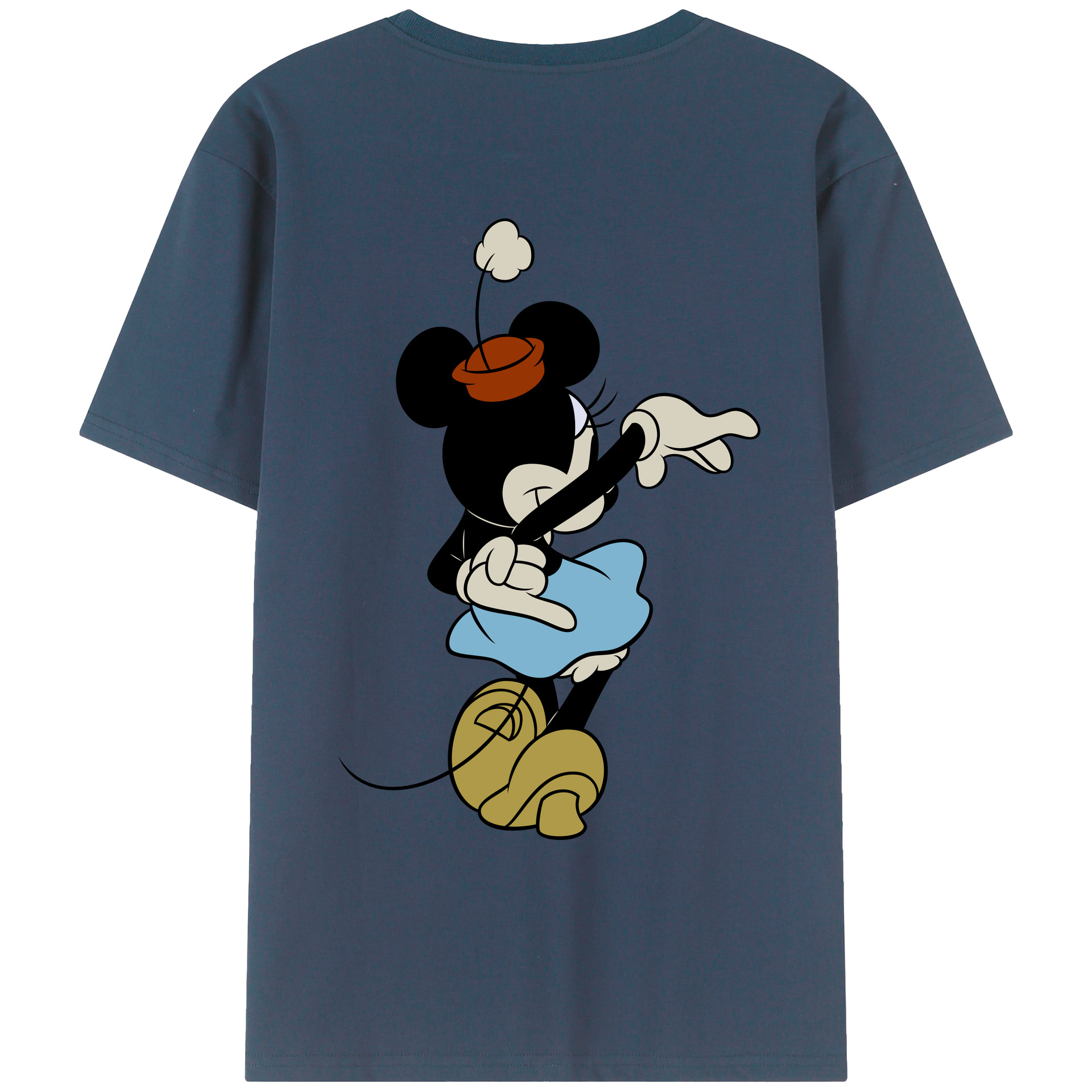 （画像用） ミッキーマウス Mickey Mouse レディース半袖Tシャツ(バックプリント)