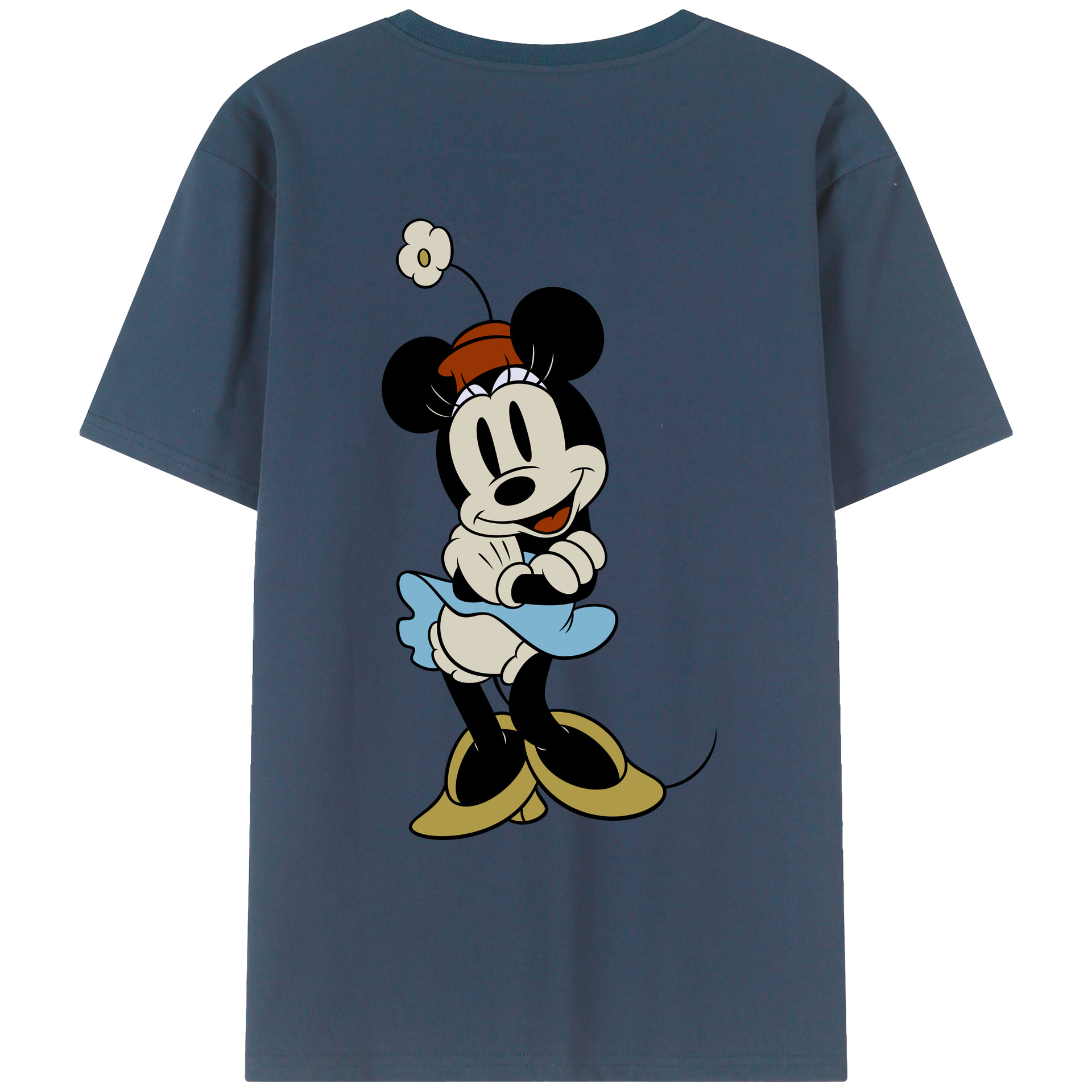 （画像用） ミッキーマウス Mickey Mouse レディース半袖Tシャツ(バックプリント)