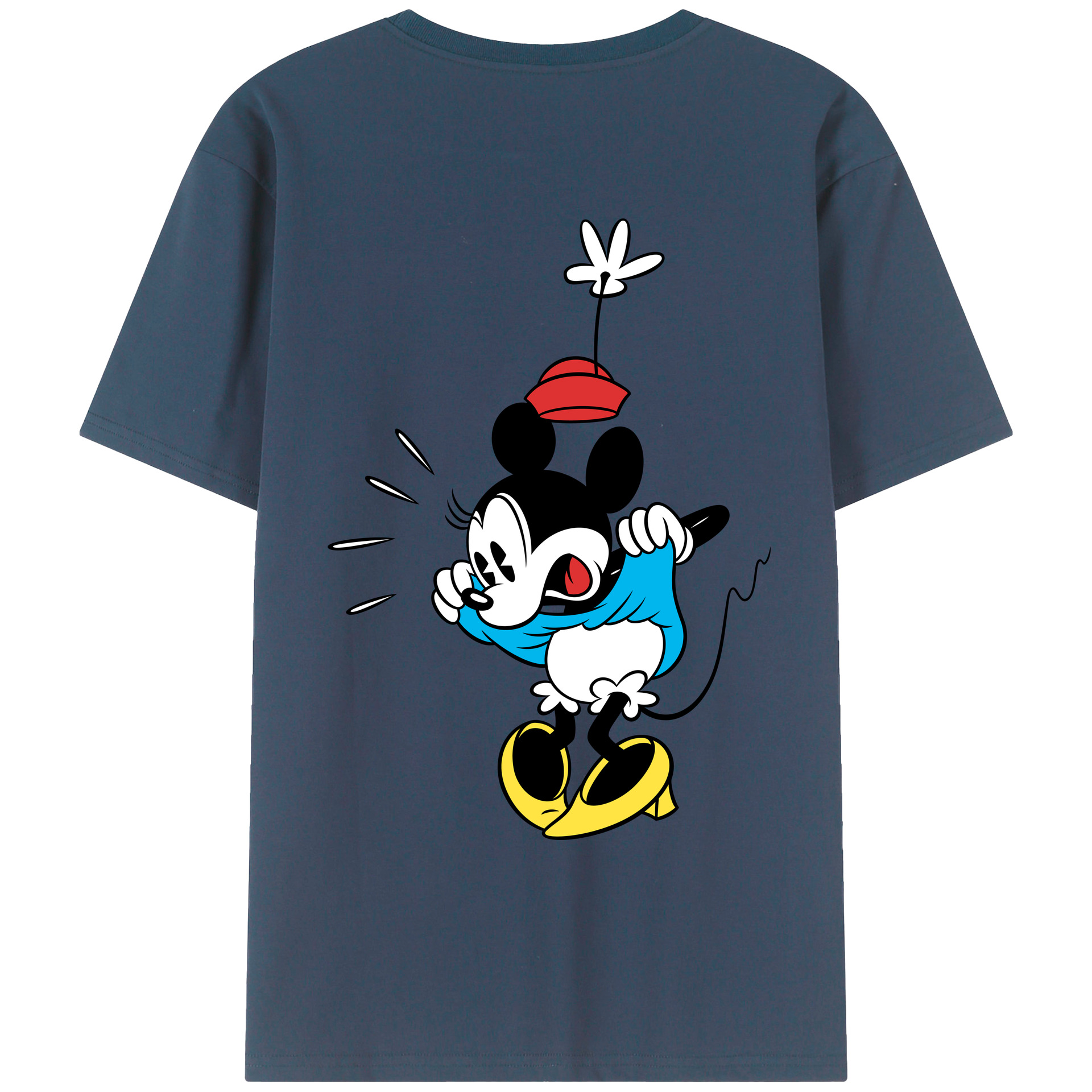 （画像用） ミッキーマウス Mickey Mouse レディース半袖Tシャツ(バックプリント)