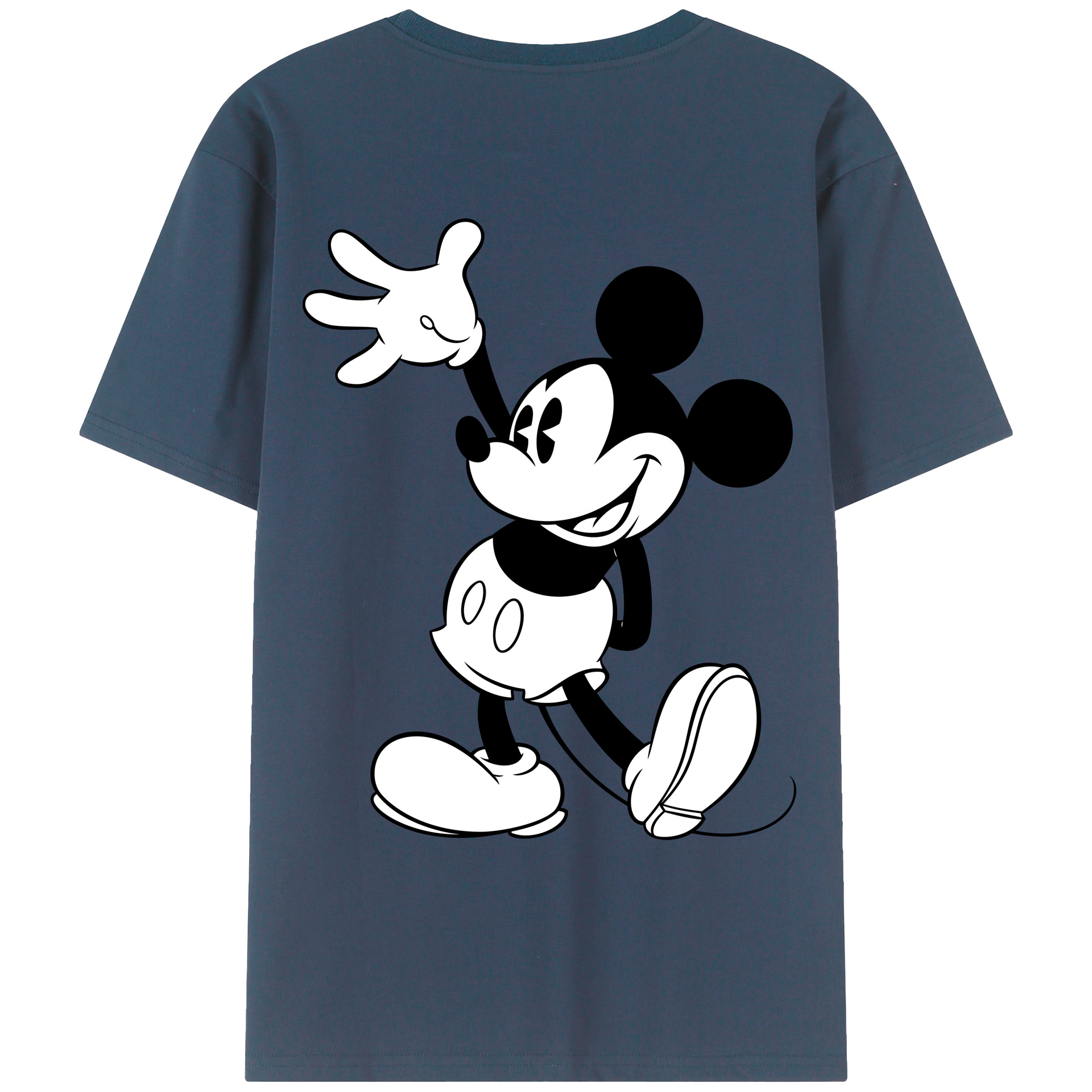 （画像用） ミッキーマウス Mickey Mouse レディース半袖Tシャツ(バックプリント)