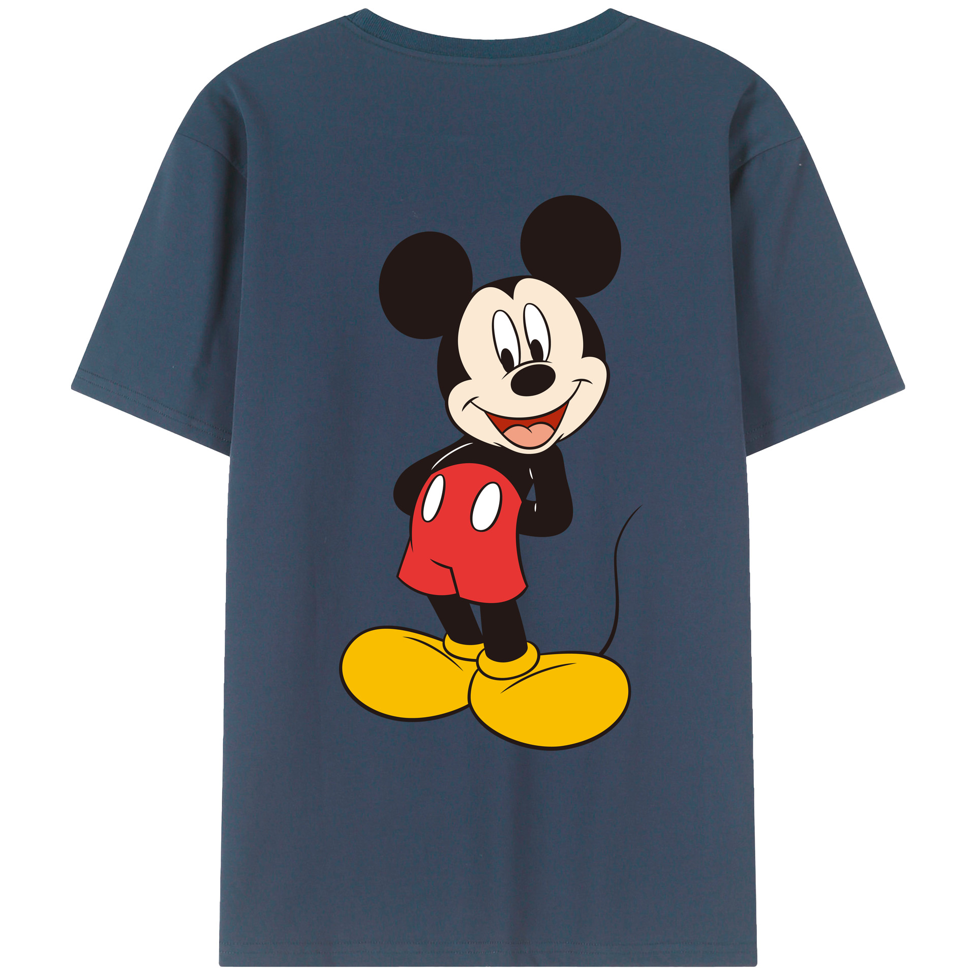 （画像用） ミッキーマウス Mickey Mouse レディース半袖Tシャツ(バックプリント)