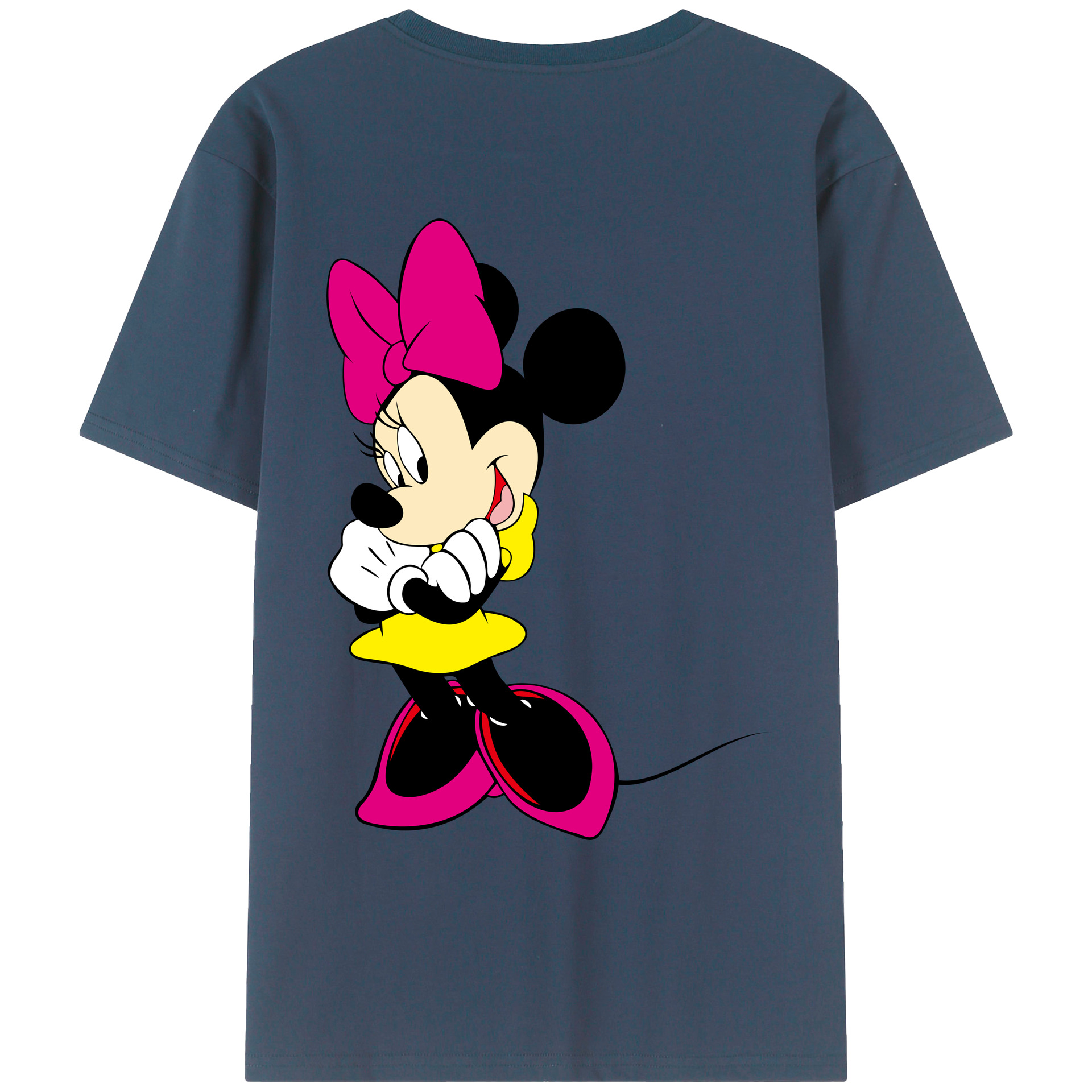 （画像用） ミッキーマウス Mickey Mouse レディース半袖Tシャツ(バックプリント)