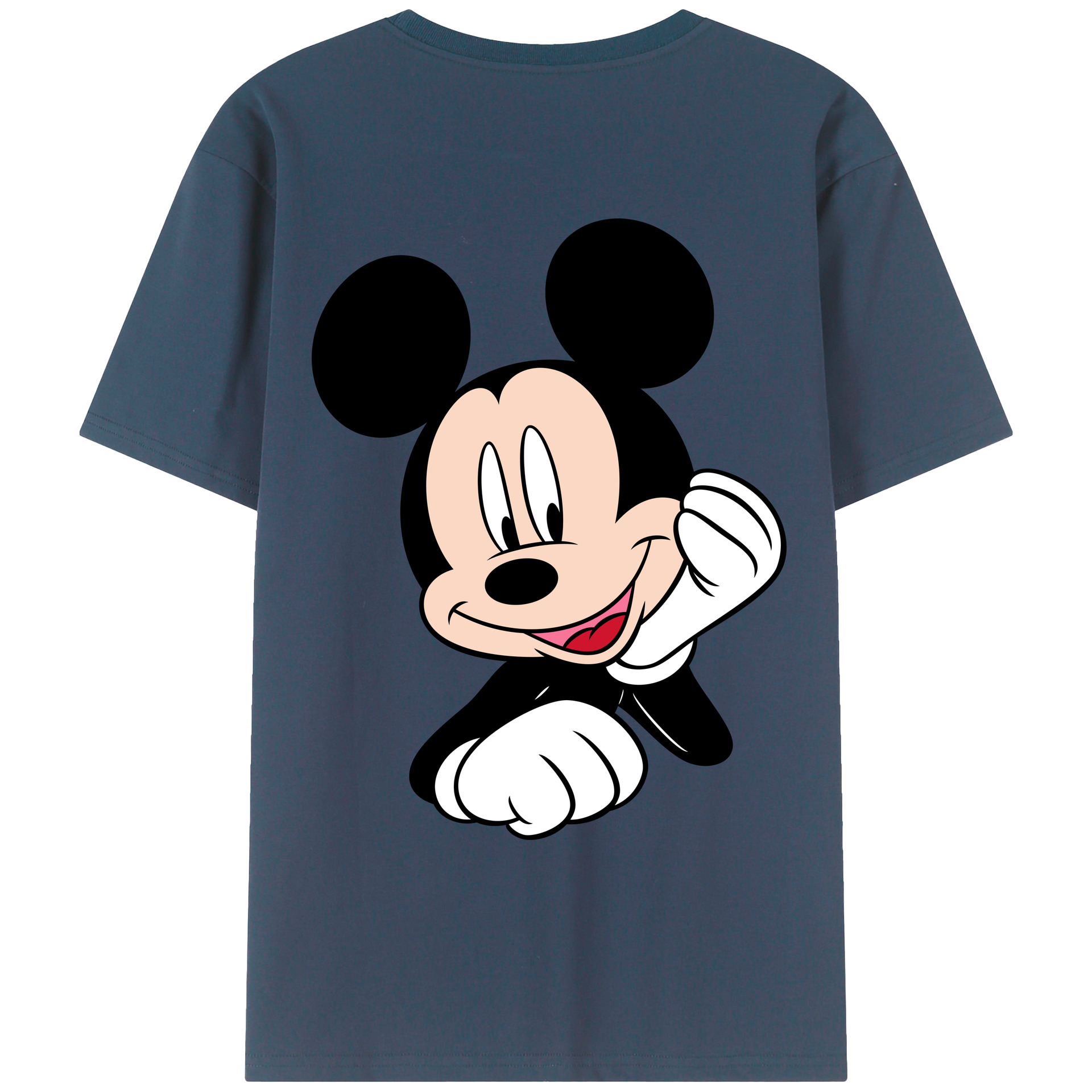 （画像用） ミッキーマウス Mickey Mouse レディース半袖Tシャツ(バックプリント)