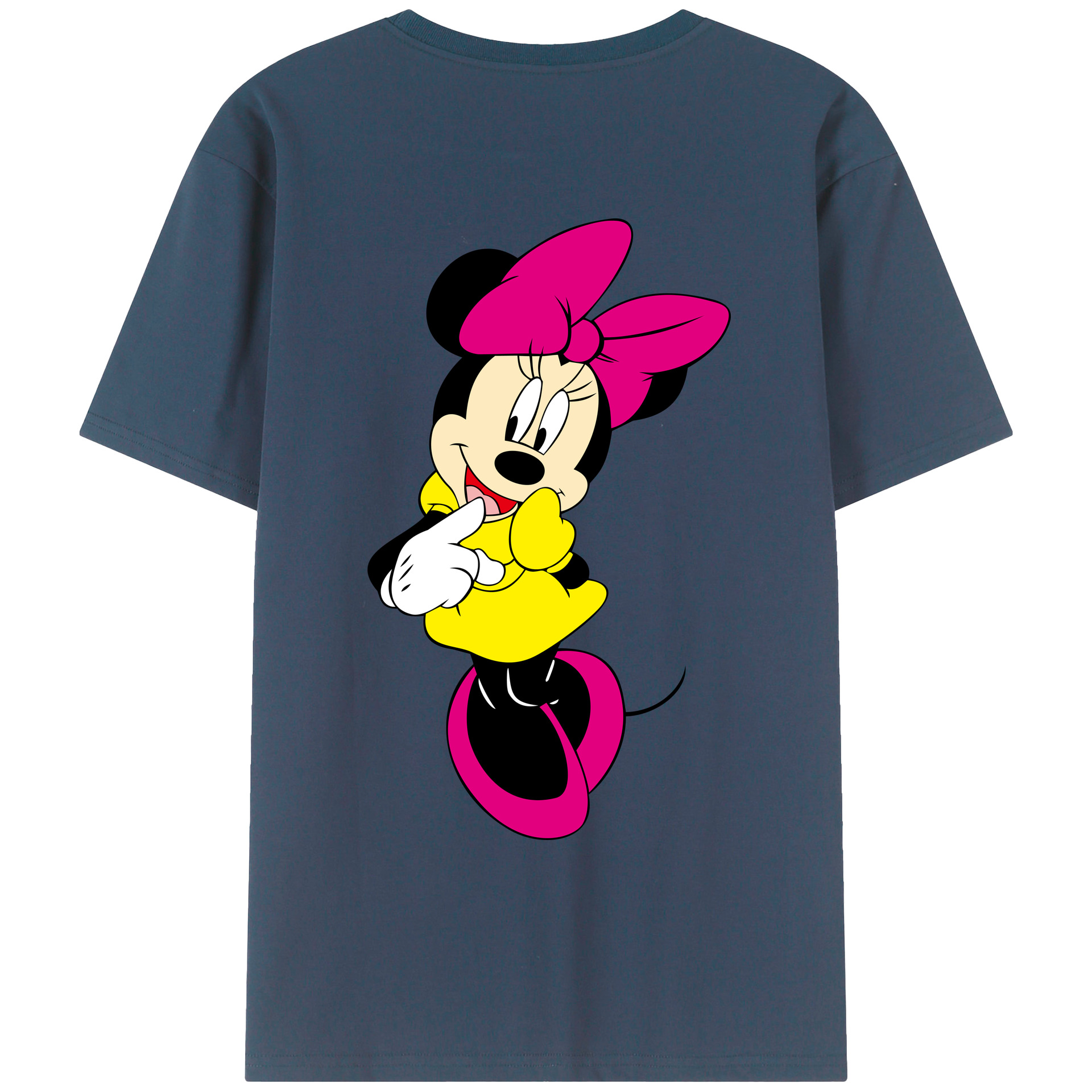 （画像用） ミッキーマウス Mickey Mouse レディース半袖Tシャツ(バックプリント)