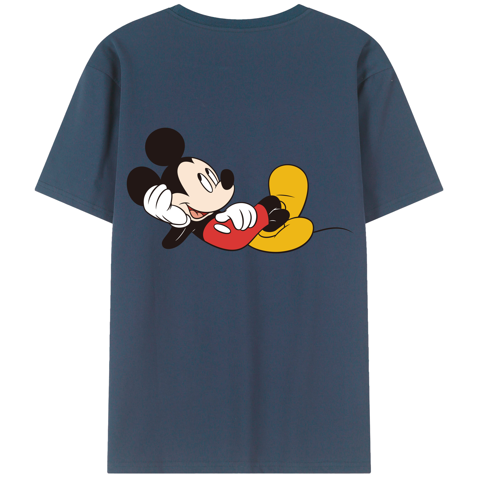 （画像用） ミッキーマウス Mickey Mouse レディース半袖Tシャツ(バックプリント)