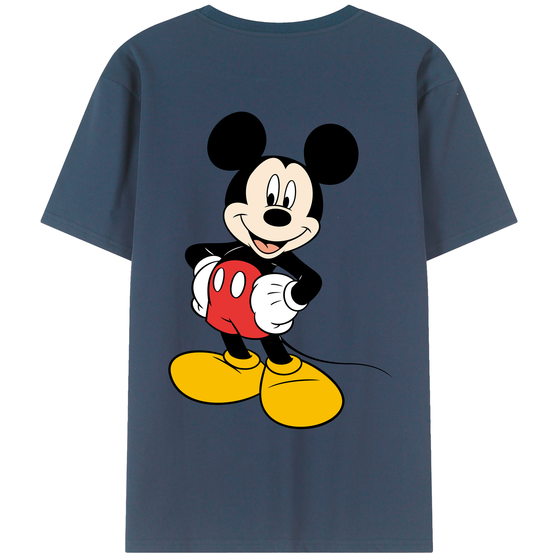 （画像用） ミッキーマウス Mickey Mouse レディース半袖Tシャツ(バックプリント)