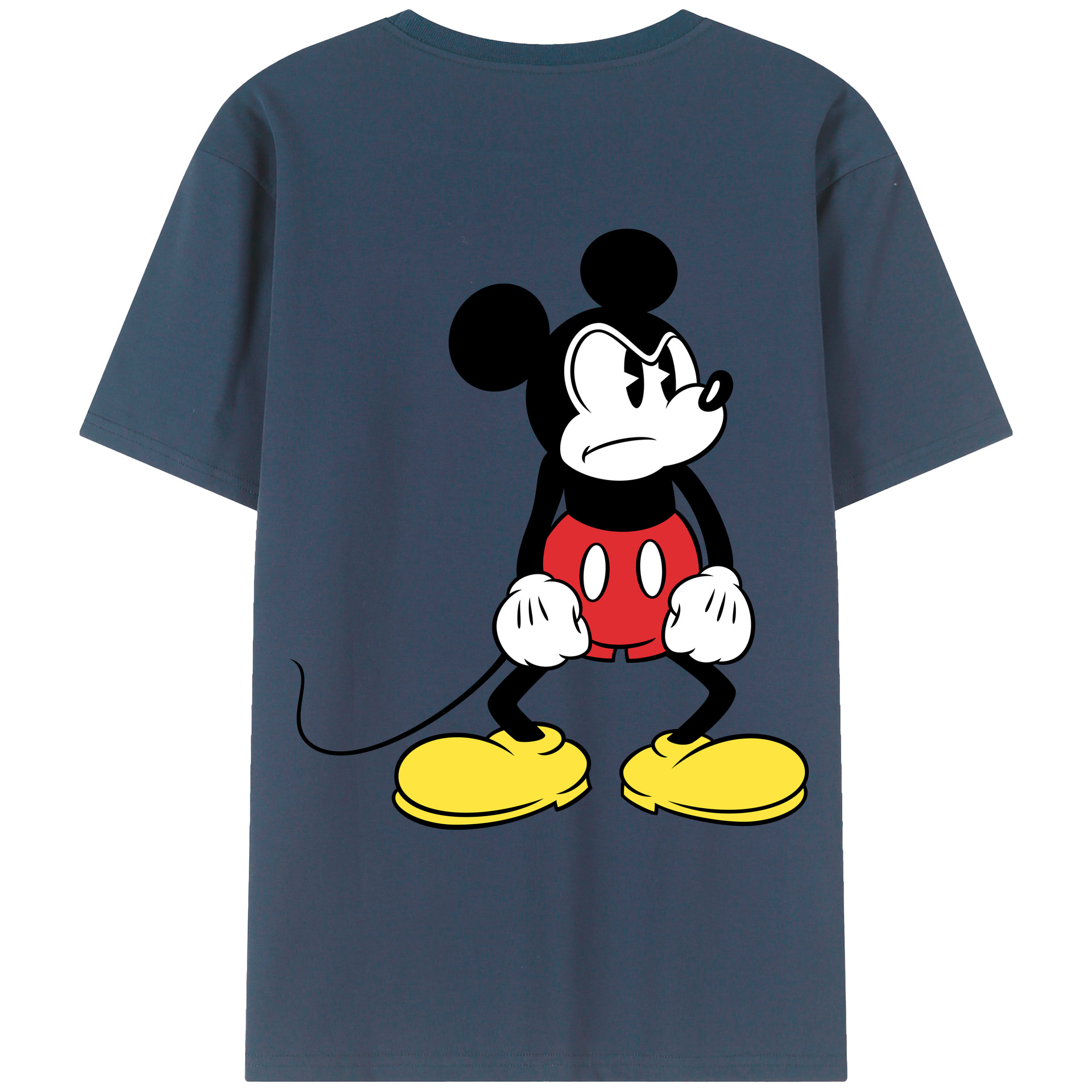 （画像用） ミッキーマウス Mickey Mouse レディース半袖Tシャツ(バックプリント)