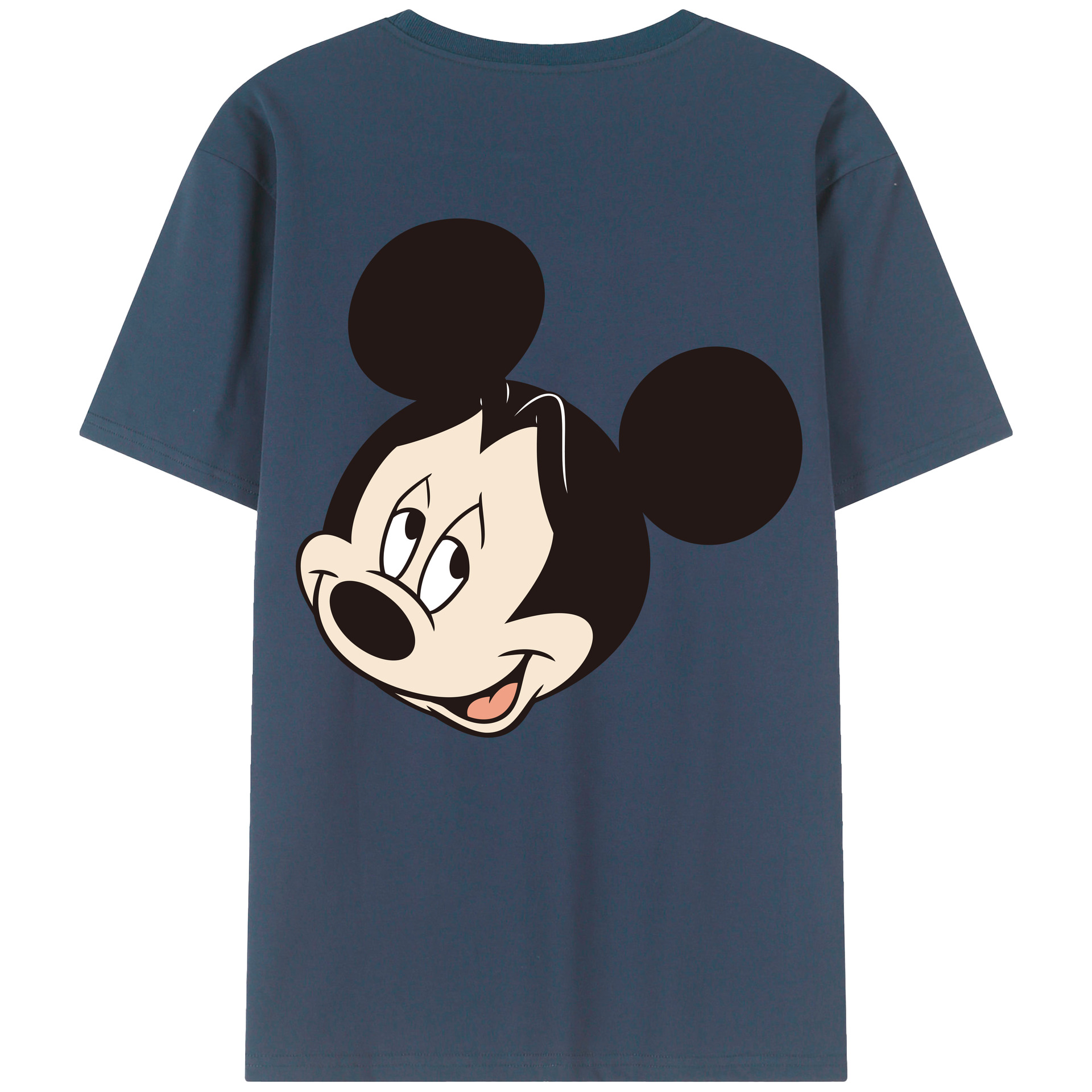（画像用） ミッキーマウス Mickey Mouse レディース半袖Tシャツ(バックプリント)