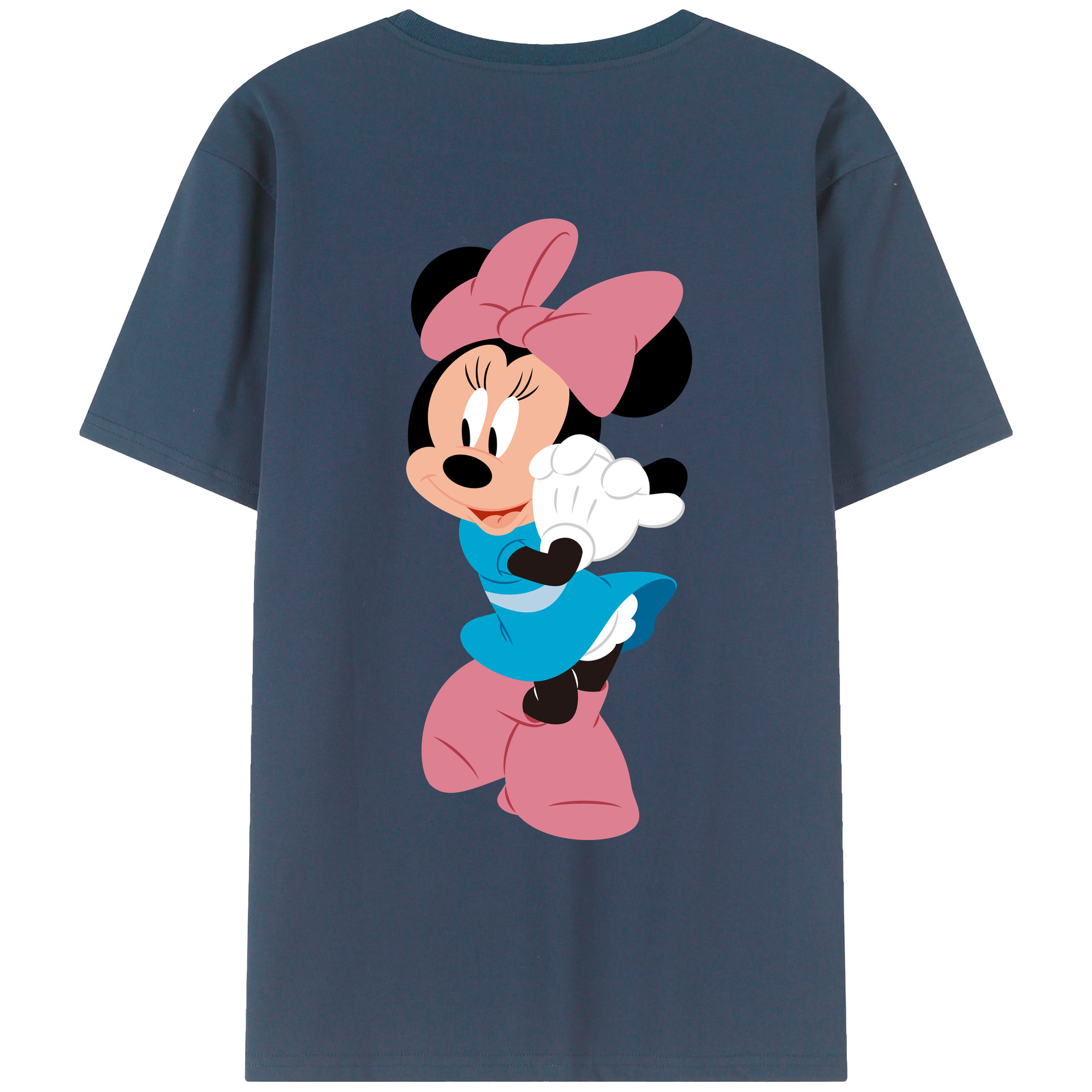 （画像用） ミッキーマウス Mickey Mouse レディース半袖Tシャツ(バックプリント)