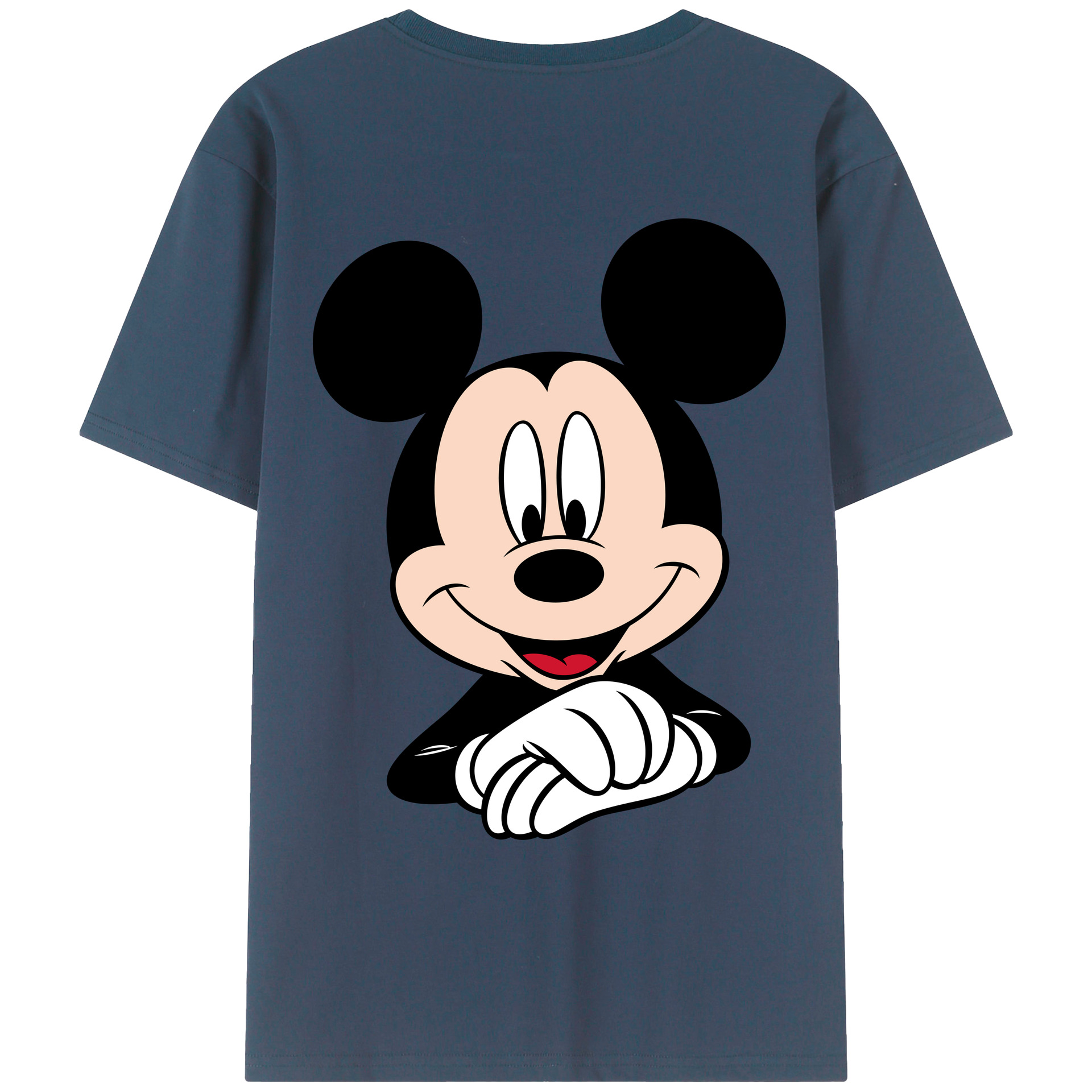 （画像用） ミッキーマウス Mickey Mouse レディース半袖Tシャツ(バックプリント)