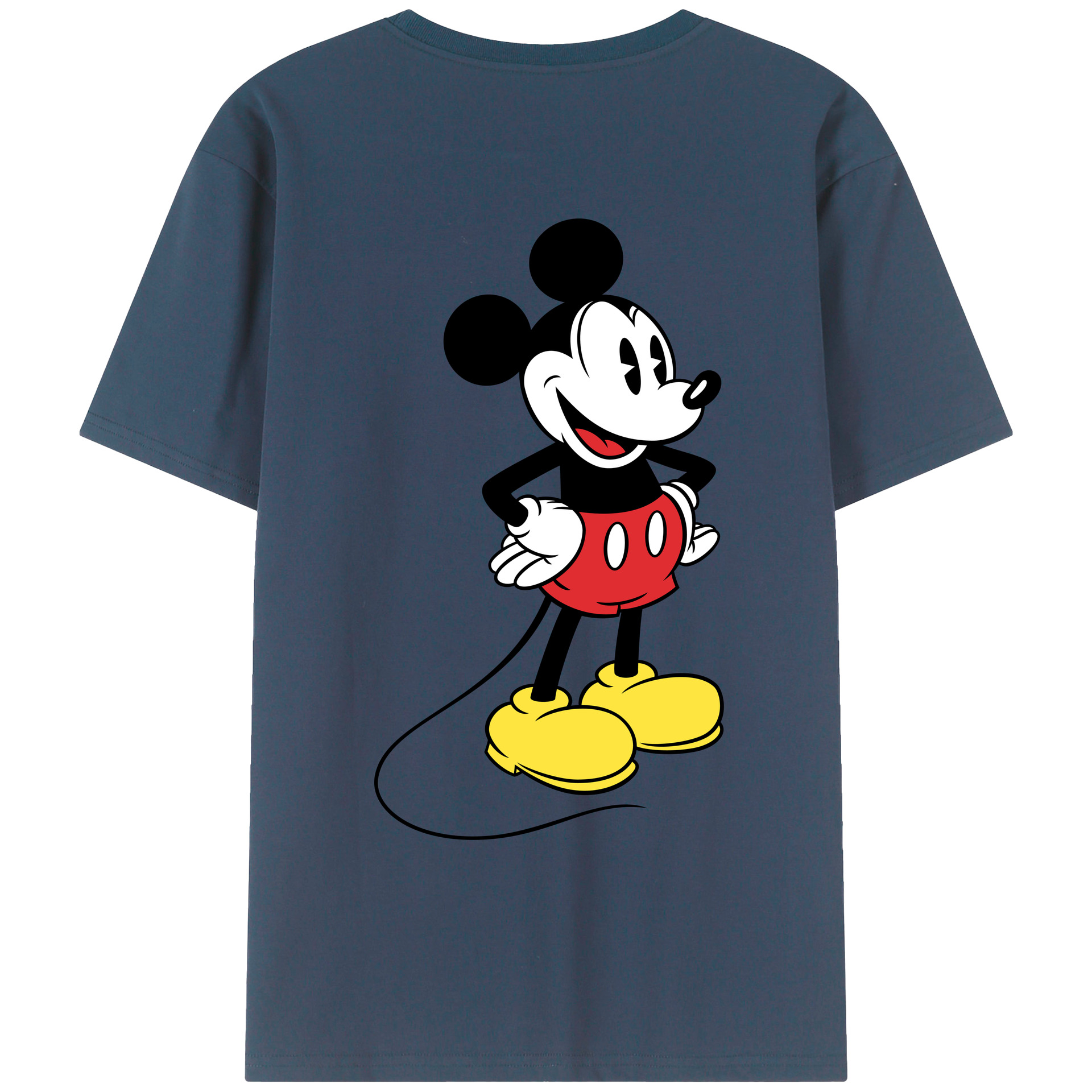 （画像用） ミッキーマウス Mickey Mouse レディース半袖Tシャツ(バックプリント)