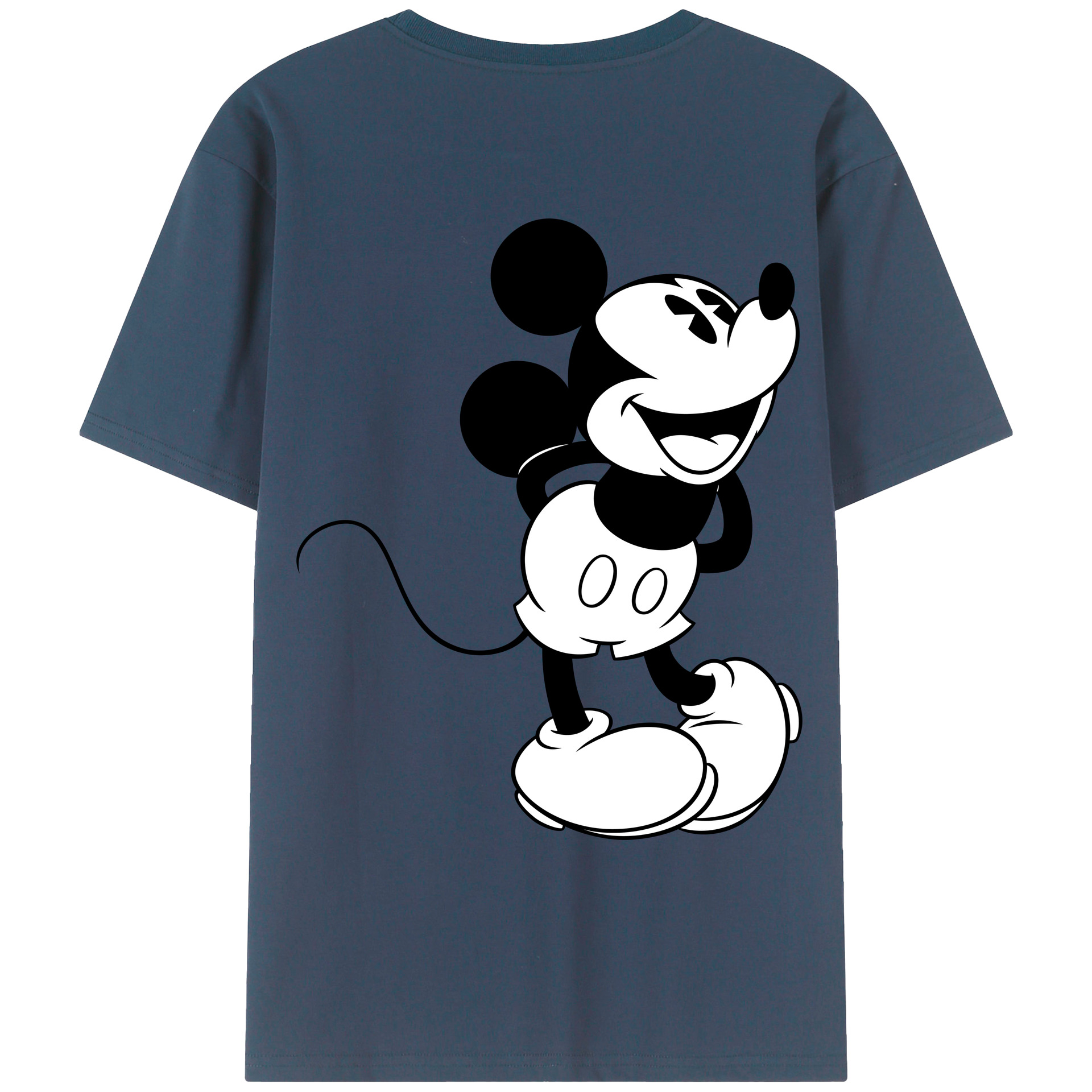 （画像用） ミッキーマウス Mickey Mouse レディース半袖Tシャツ(バックプリント)