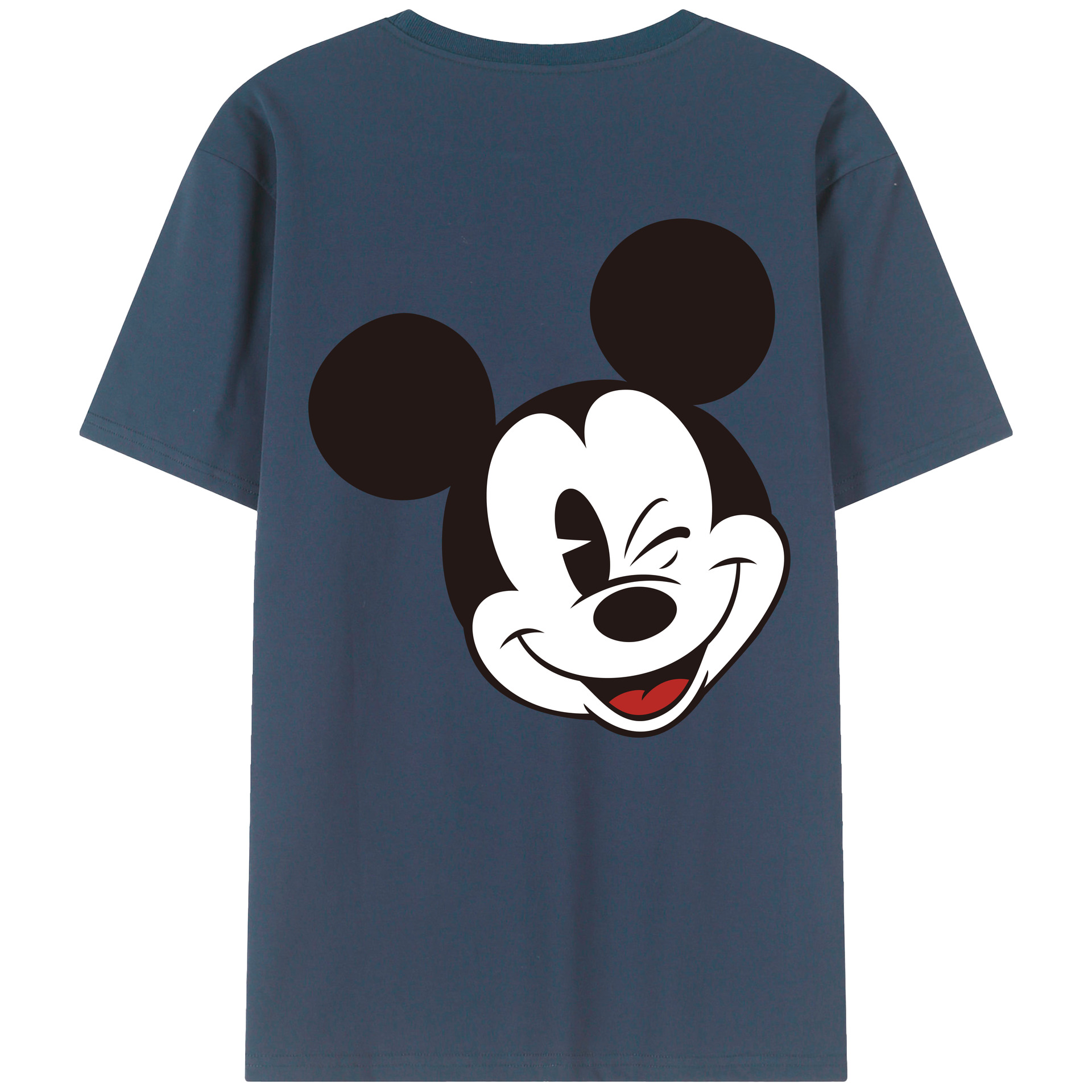 （画像用） ミッキーマウス Mickey Mouse レディース半袖Tシャツ(バックプリント)