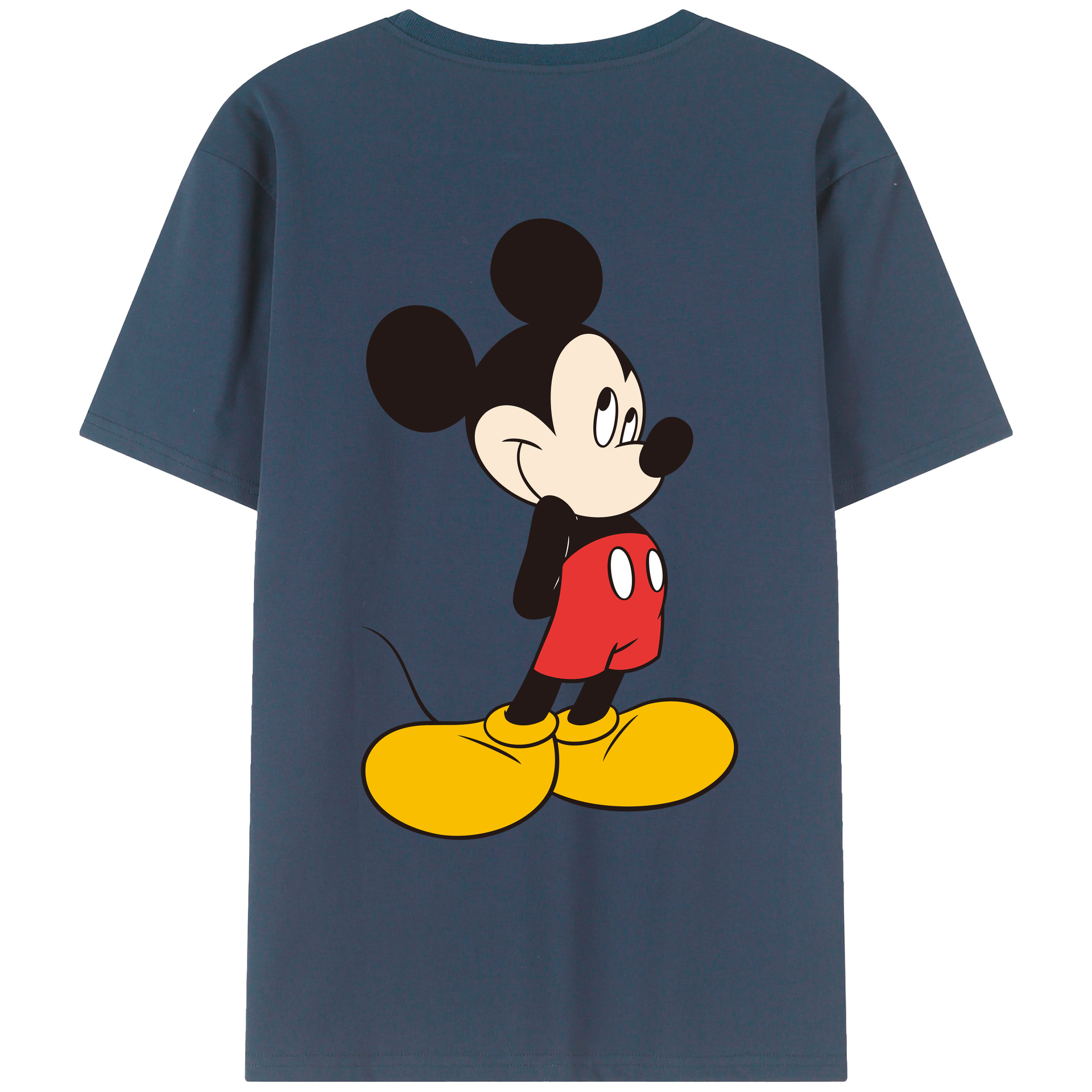（画像用） ミッキーマウス Mickey Mouse レディース半袖Tシャツ(バックプリント)