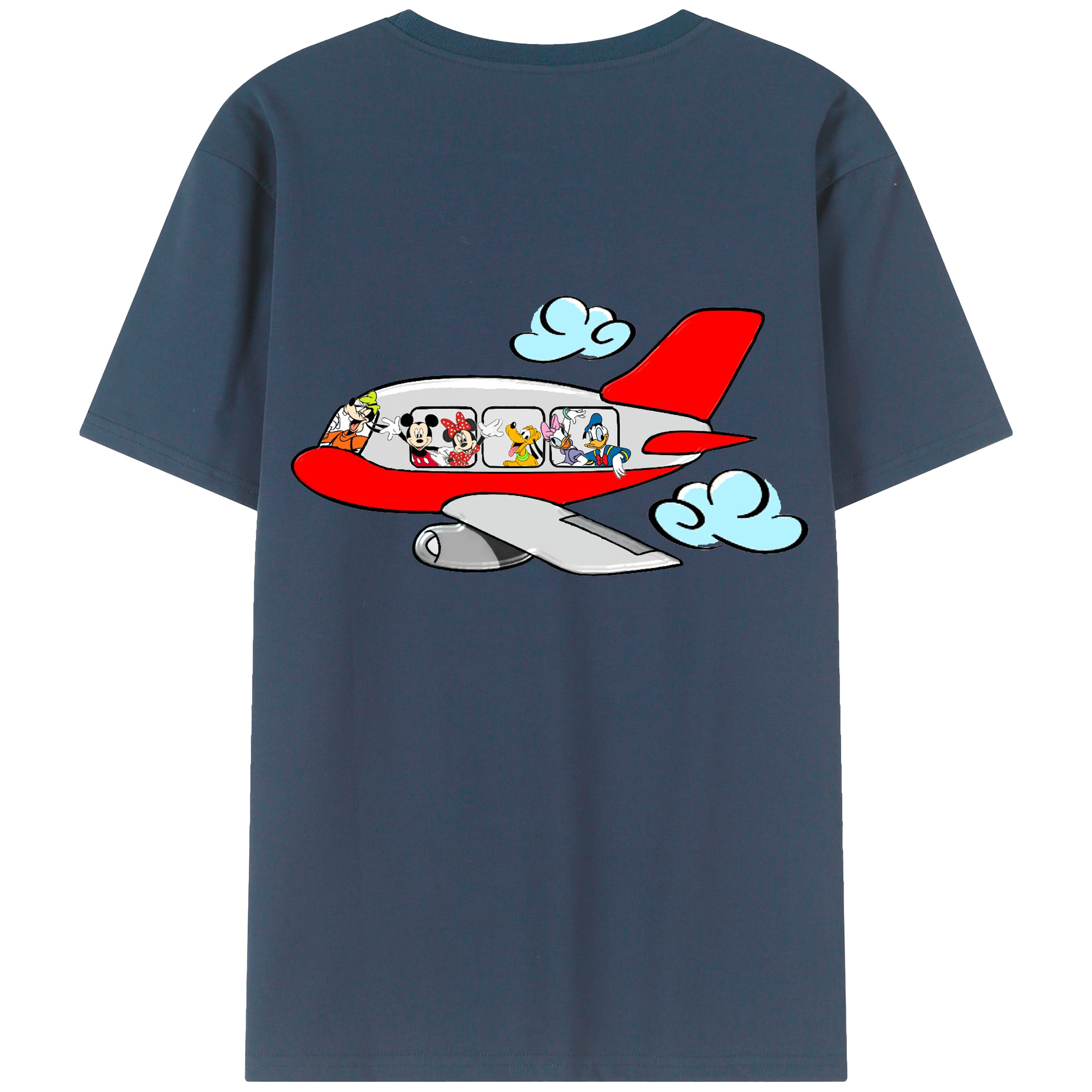 （画像用） ミッキーマウス Mickey Mouse レディース半袖Tシャツ(バックプリント)