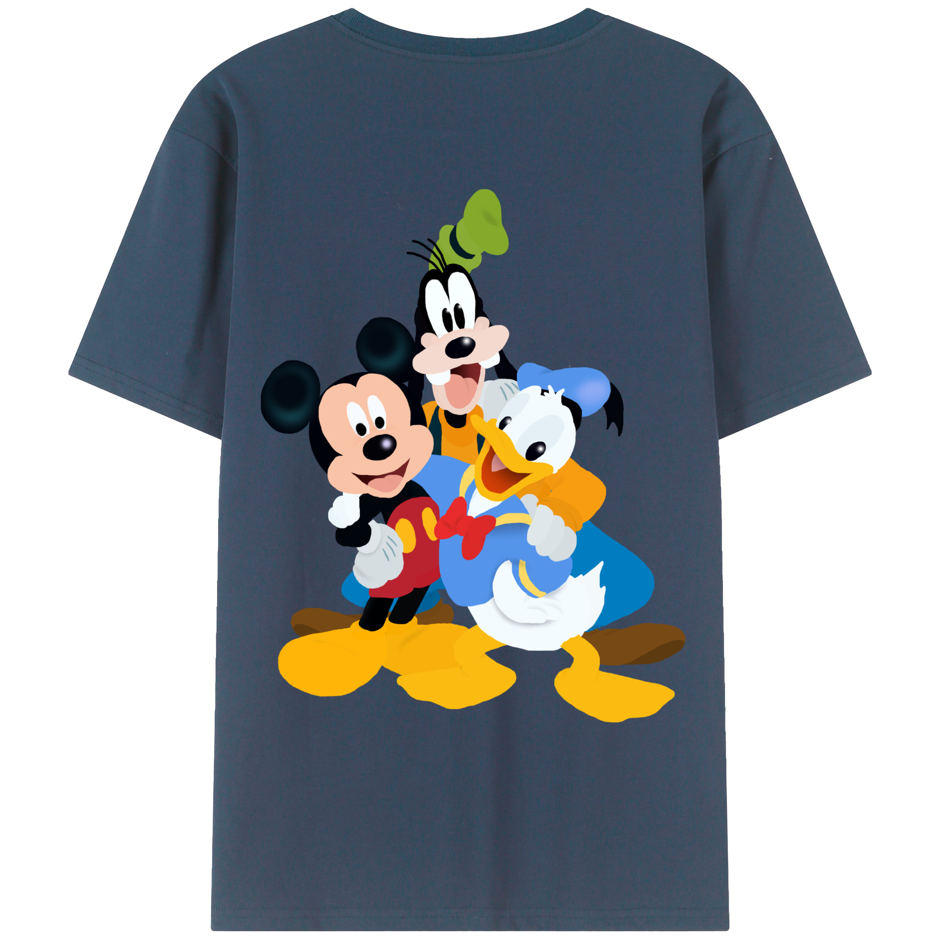 （画像用） ミッキーマウス Mickey Mouse レディース半袖Tシャツ(バックプリント)
