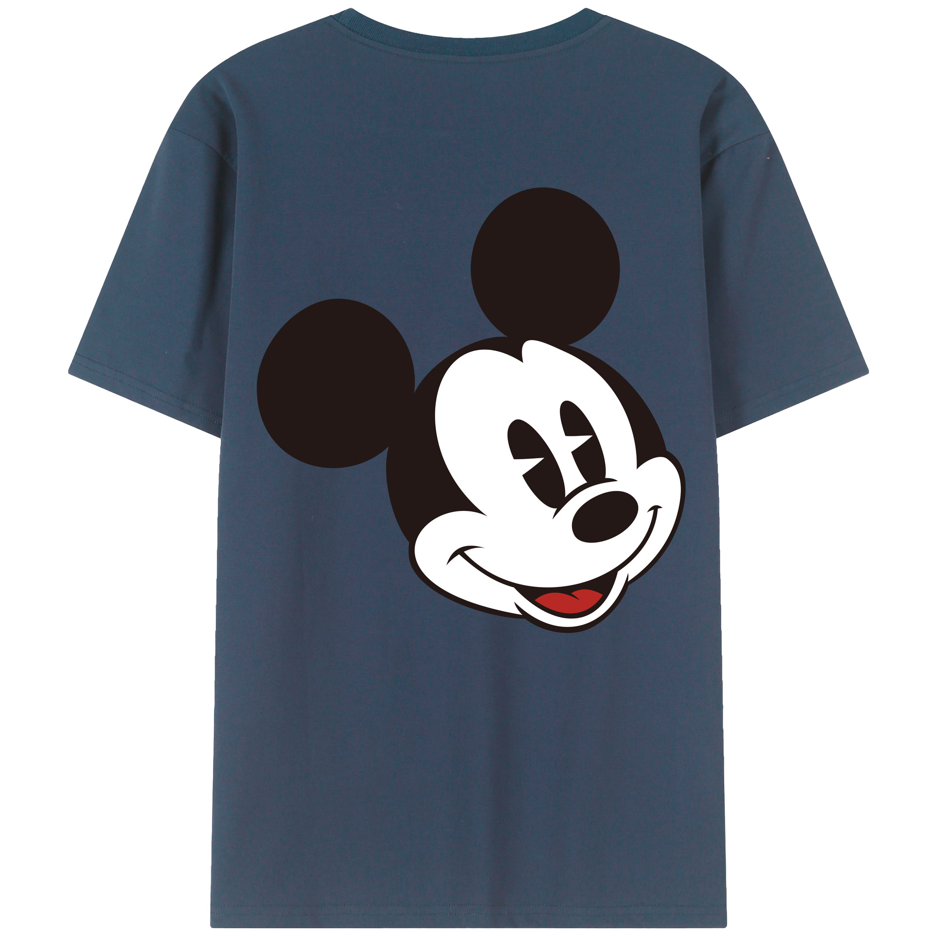 （画像用） ミッキーマウス Mickey Mouse レディース半袖Tシャツ(バックプリント)