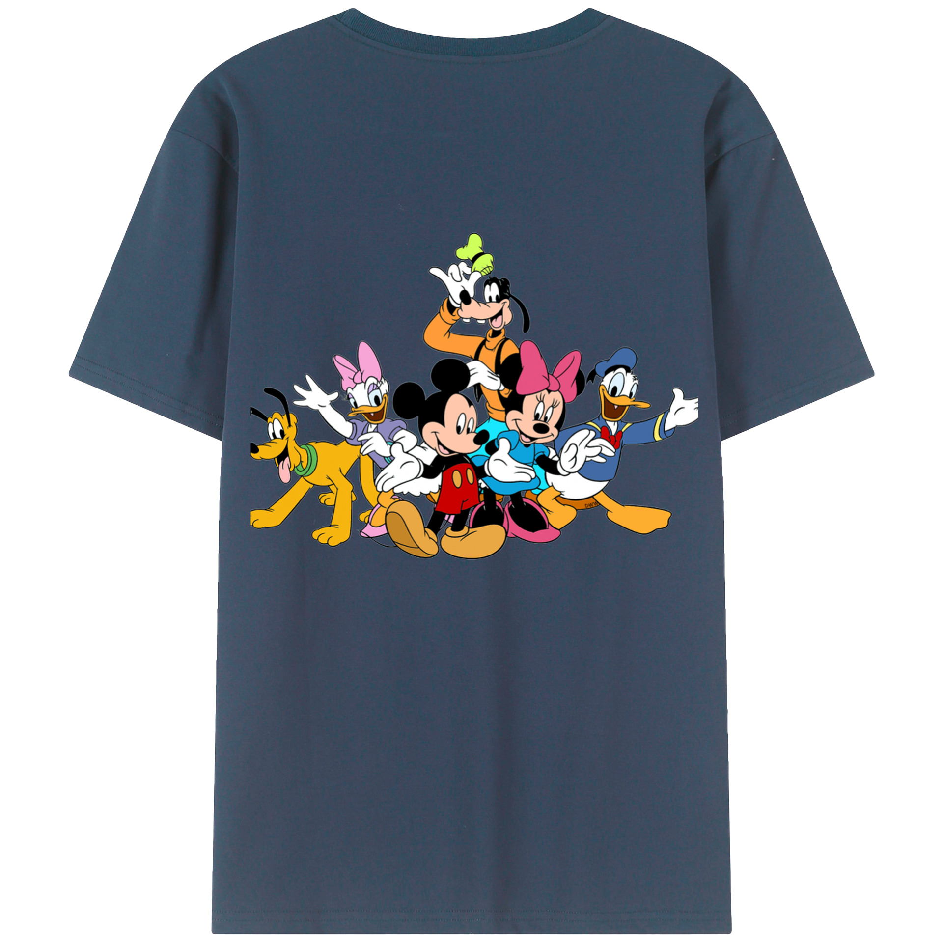 （画像用） ミッキーマウス Mickey Mouse レディース半袖Tシャツ(バックプリント)