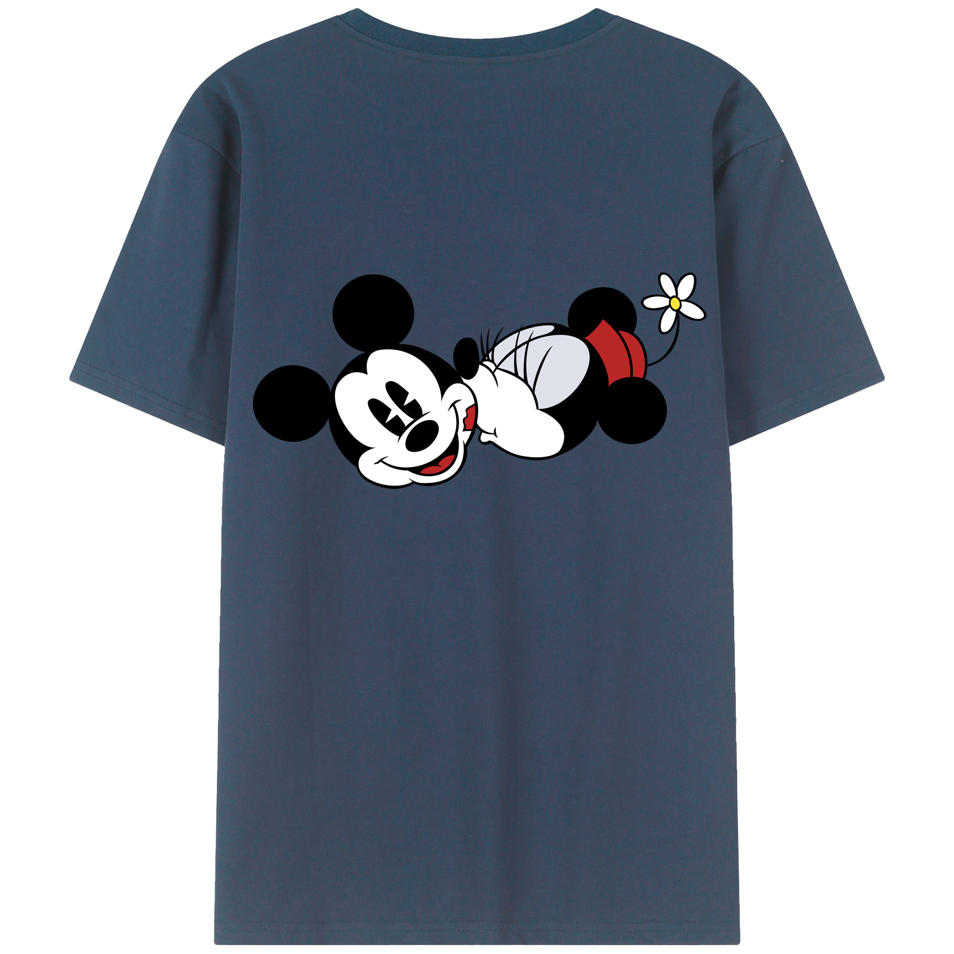 （画像用） ミッキーマウス Mickey Mouse レディース半袖Tシャツ(バックプリント)