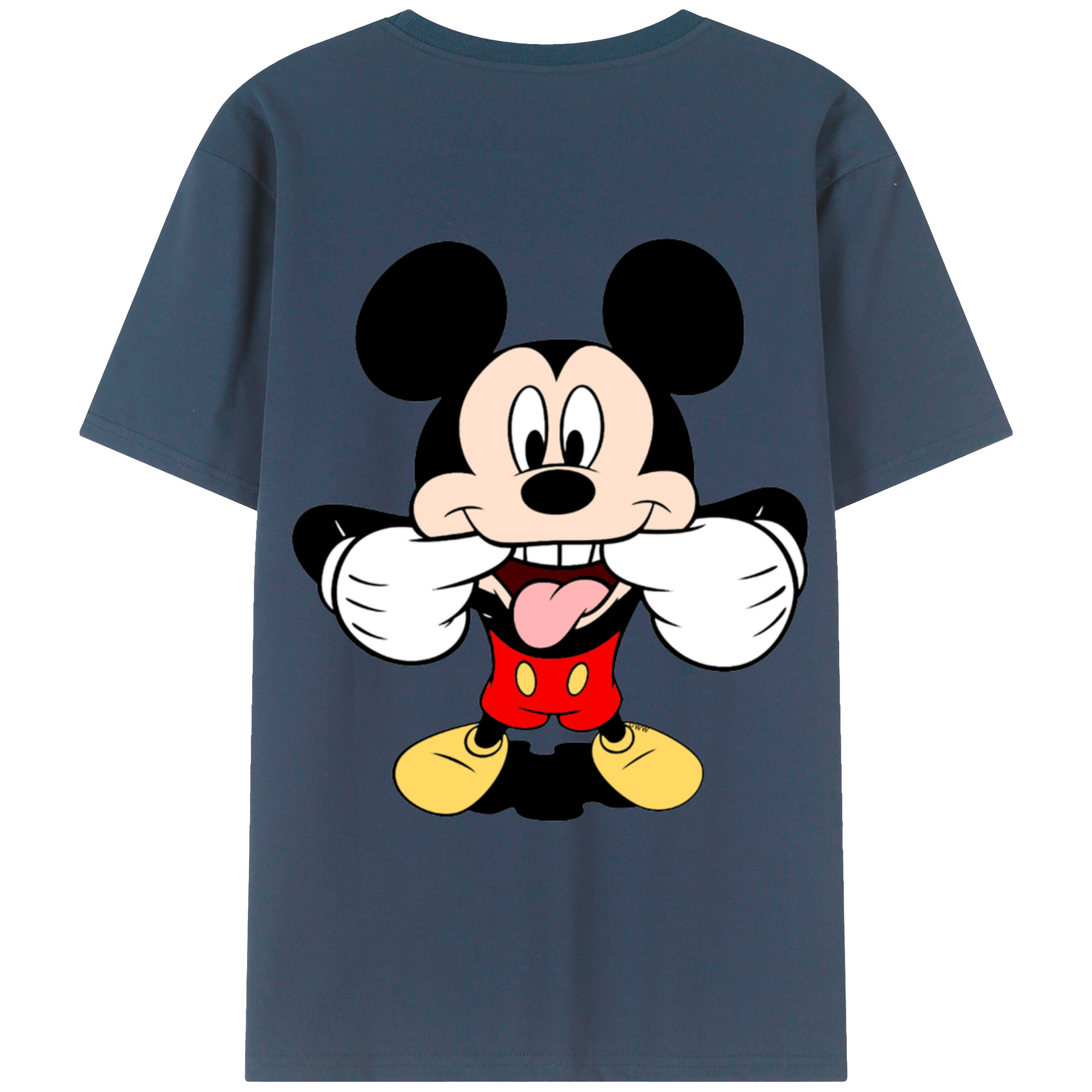 （画像用） ミッキーマウス Mickey Mouse レディース半袖Tシャツ(バックプリント)