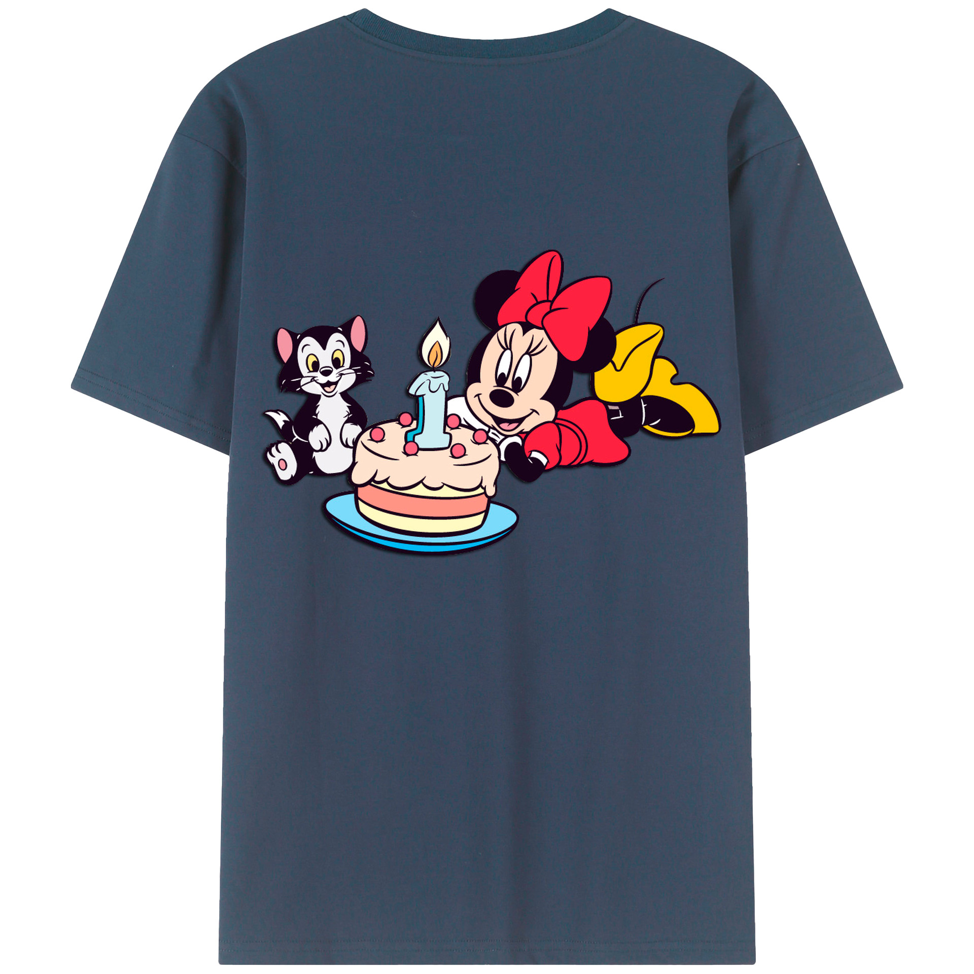 （画像用） ミッキーマウス Mickey Mouse レディース半袖Tシャツ(バックプリント)