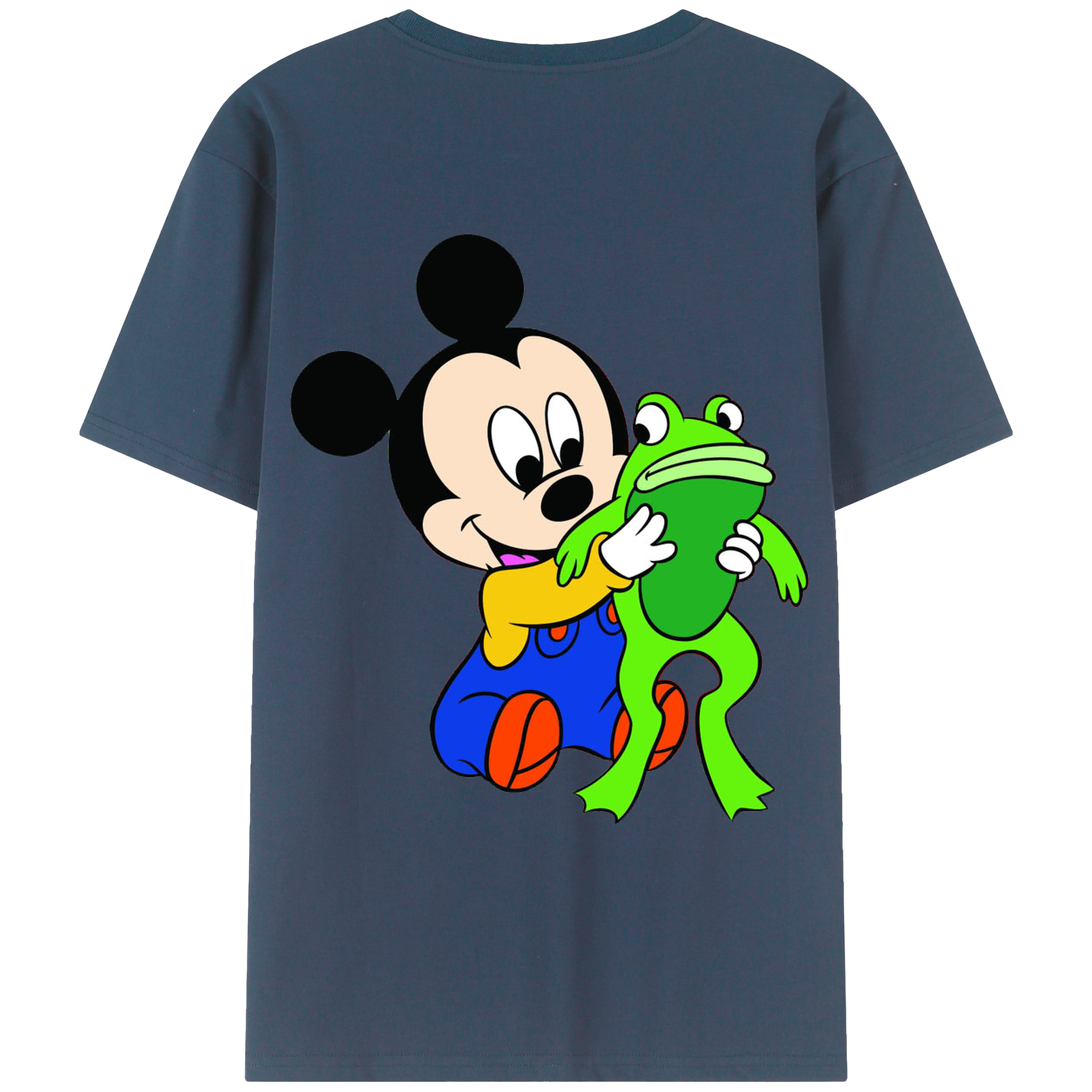 （画像用） ミッキーマウス Mickey Mouse レディース半袖Tシャツ(バックプリント)