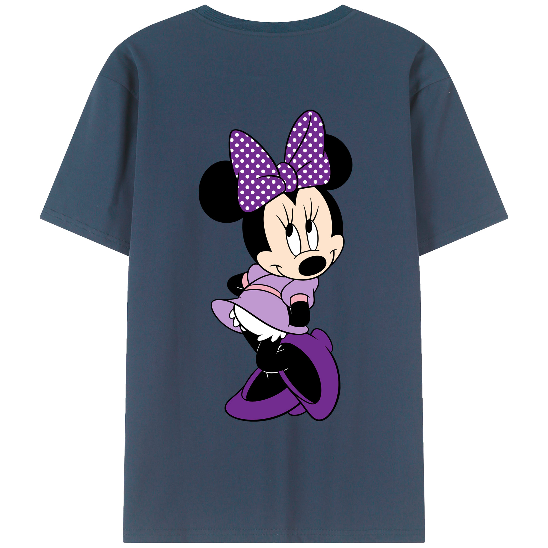 （画像用） ミッキーマウス Mickey Mouse レディース半袖Tシャツ(バックプリント)
