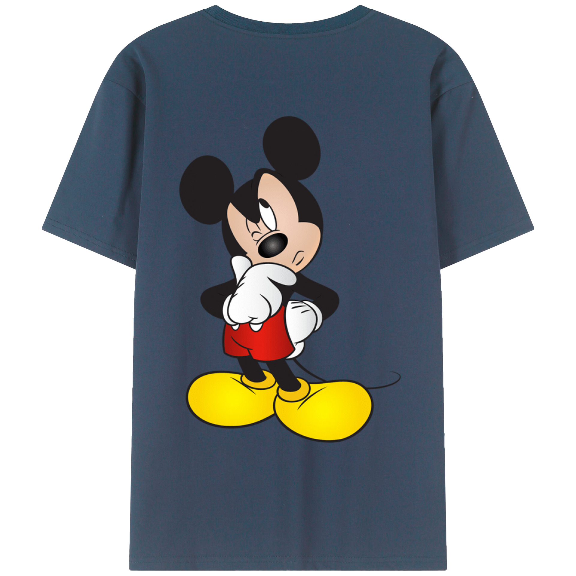 （画像用） ミッキーマウス Mickey Mouse レディース半袖Tシャツ(バックプリント)