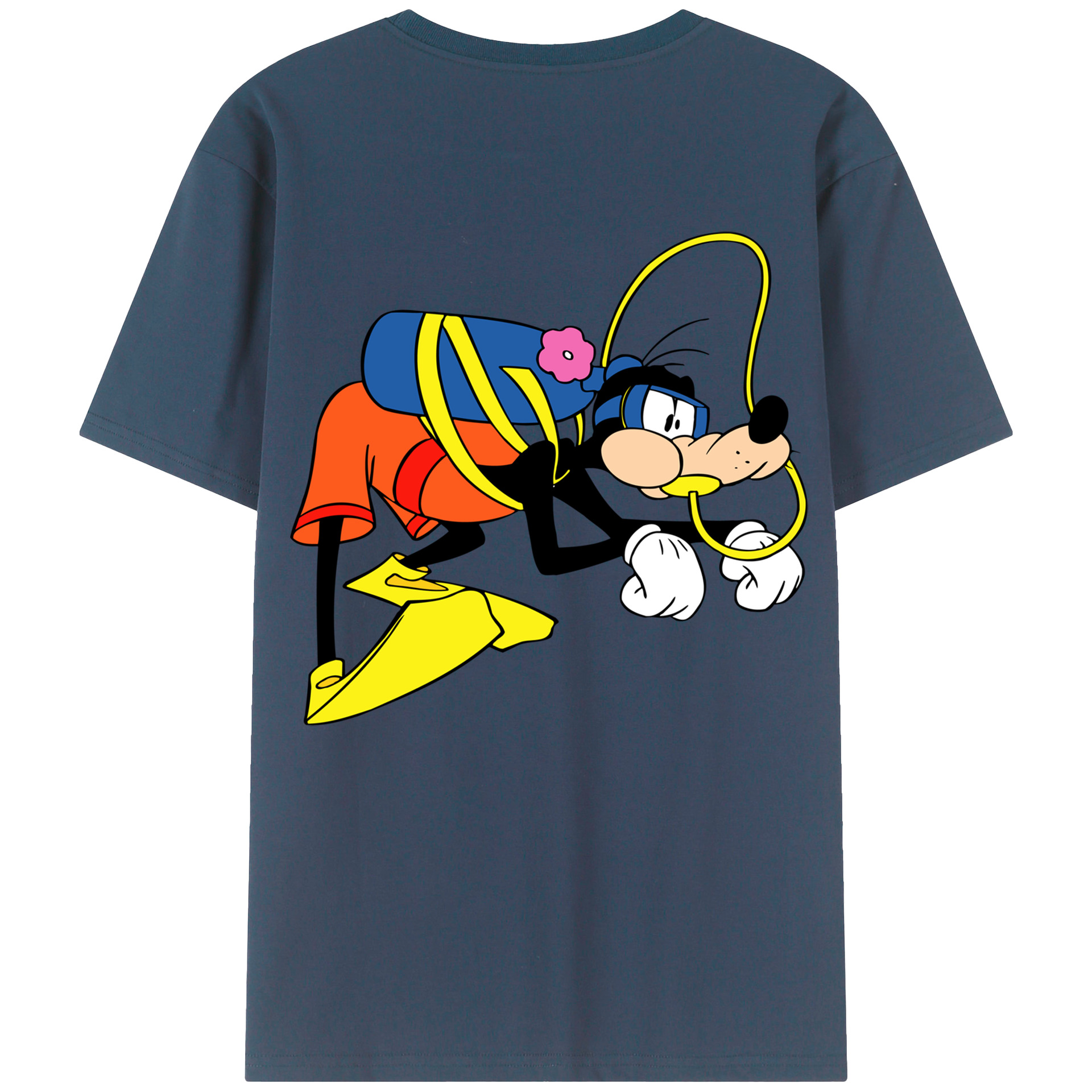 （画像用） ミッキーマウス Mickey Mouse レディース半袖Tシャツ(バックプリント)