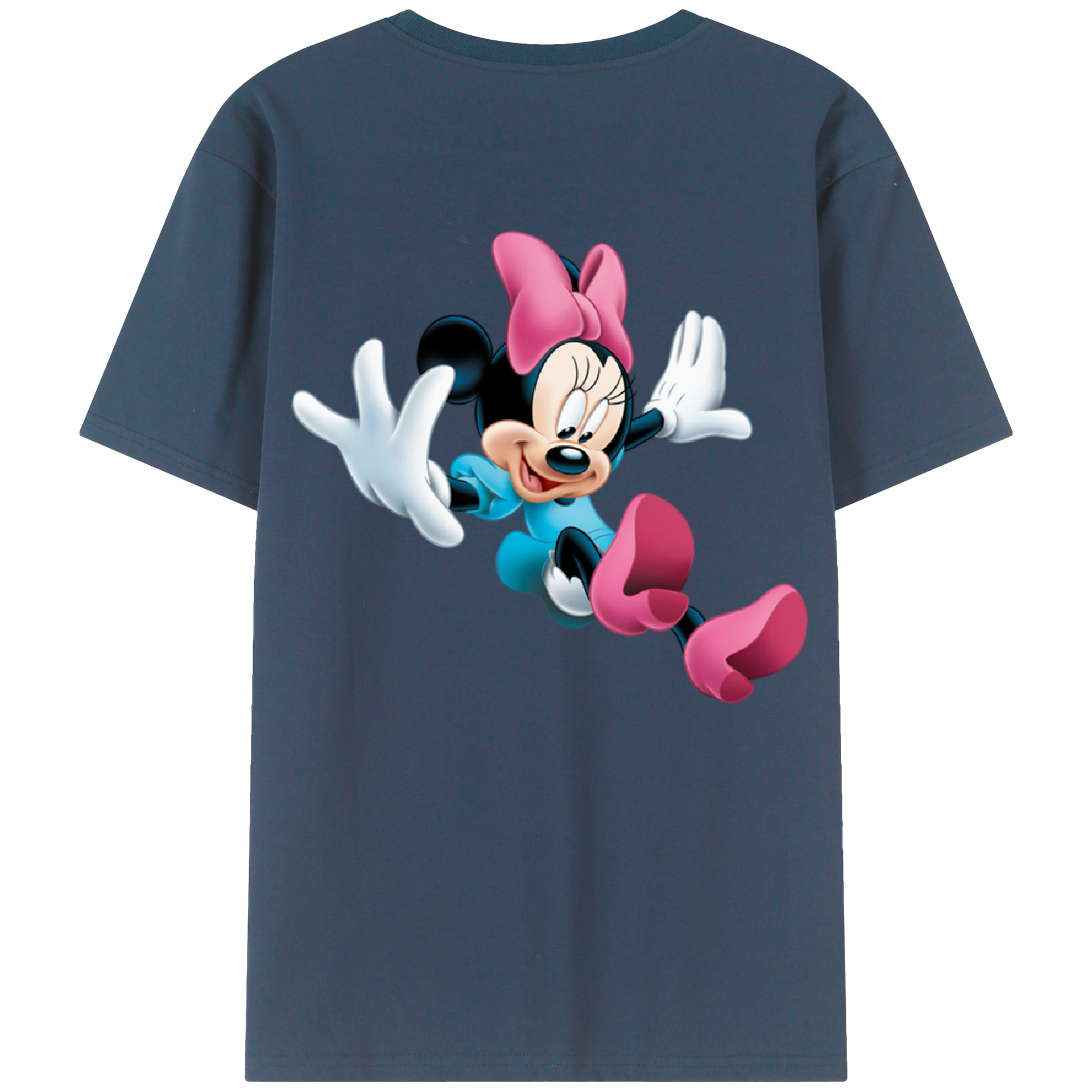 （画像用） ミッキーマウス Mickey Mouse レディース半袖Tシャツ(バックプリント)