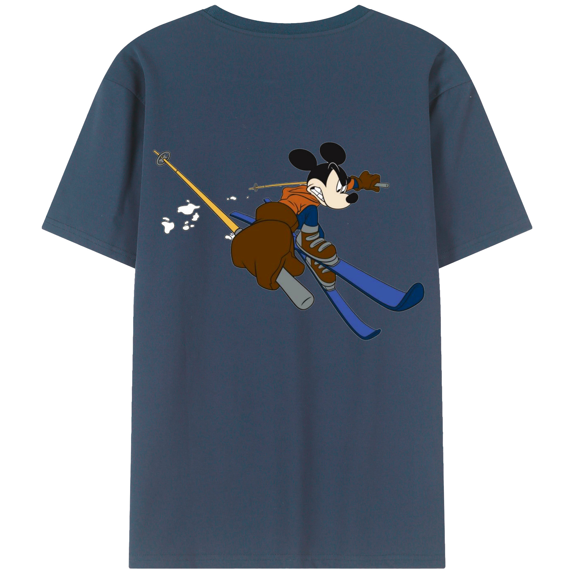 （画像用） ミッキーマウス Mickey Mouse レディース半袖Tシャツ(バックプリント)