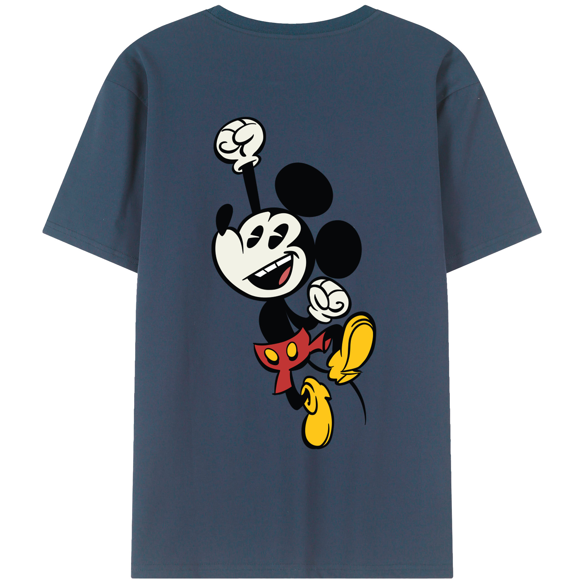 （画像用） ミッキーマウス Mickey Mouse レディース半袖Tシャツ(バックプリント)