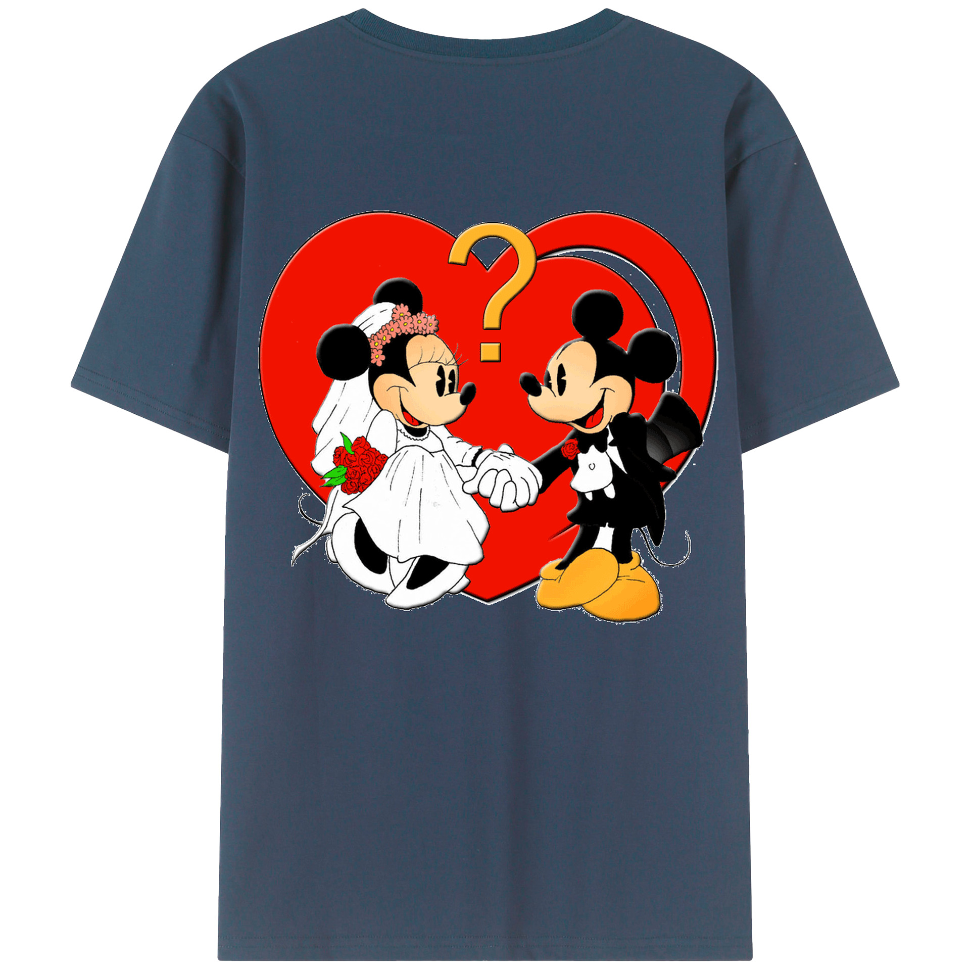 （画像用） ミッキーマウス Mickey Mouse レディース半袖Tシャツ(バックプリント)