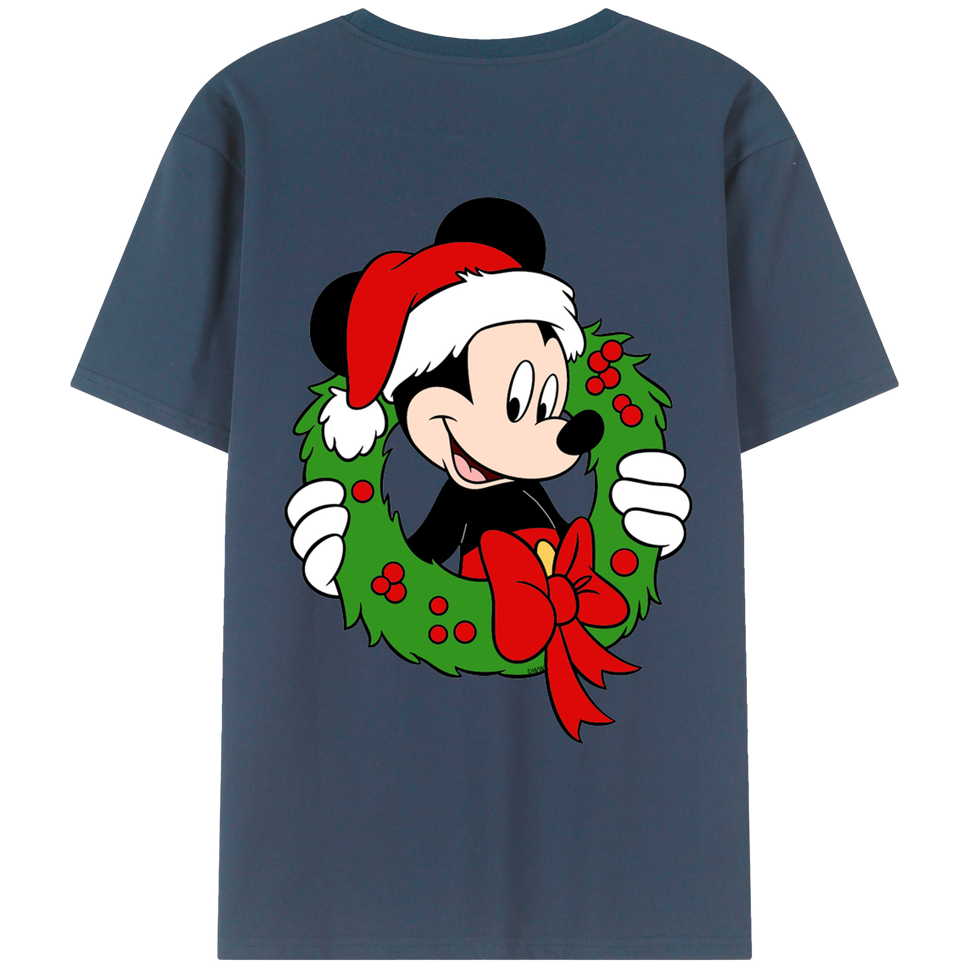 （画像用） ミッキーマウス Mickey Mouse レディース半袖Tシャツ(バックプリント)