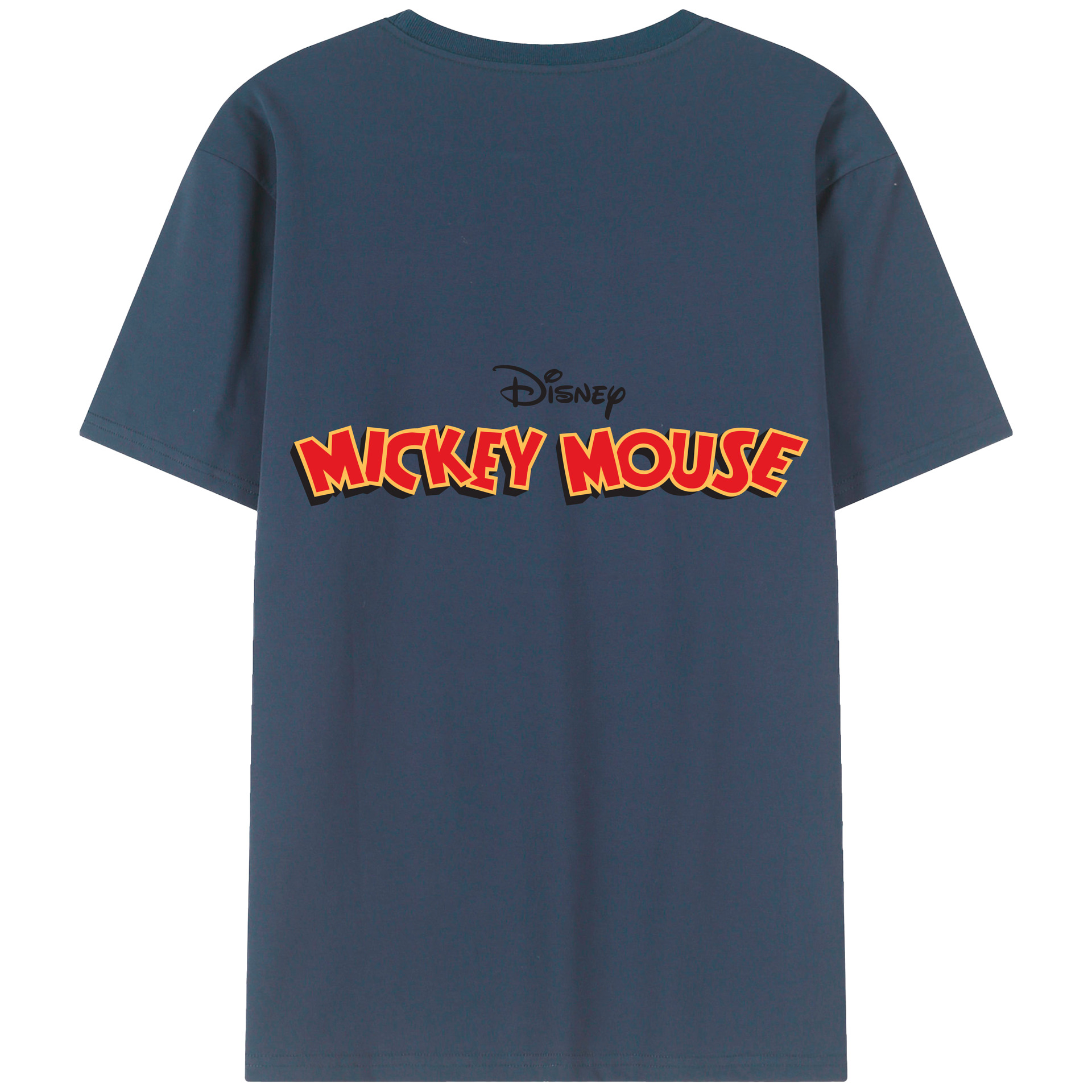 （画像用） ミッキーマウス Mickey Mouse レディース半袖Tシャツ(バックプリント)
