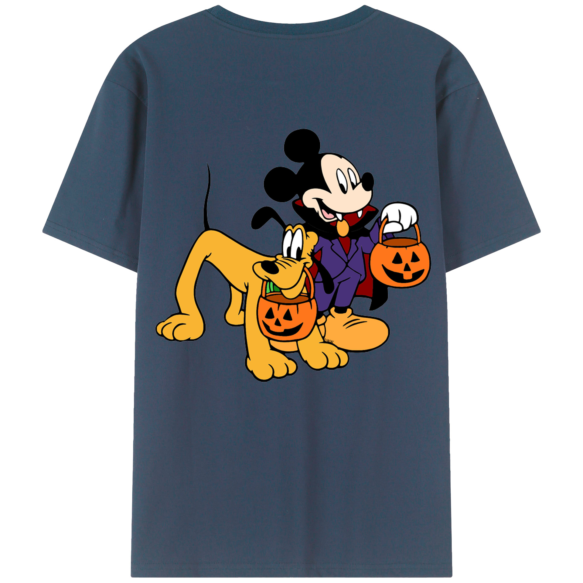 （画像用） ミッキーマウス Mickey Mouse レディース半袖Tシャツ(バックプリント)
