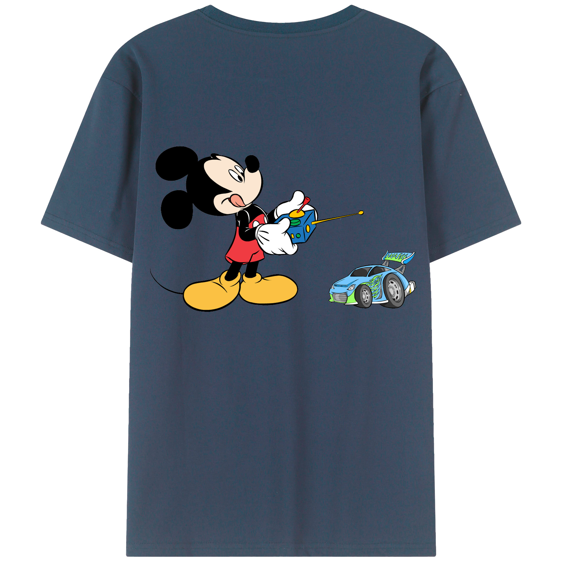 （画像用） ミッキーマウス Mickey Mouse レディース半袖Tシャツ(バックプリント)