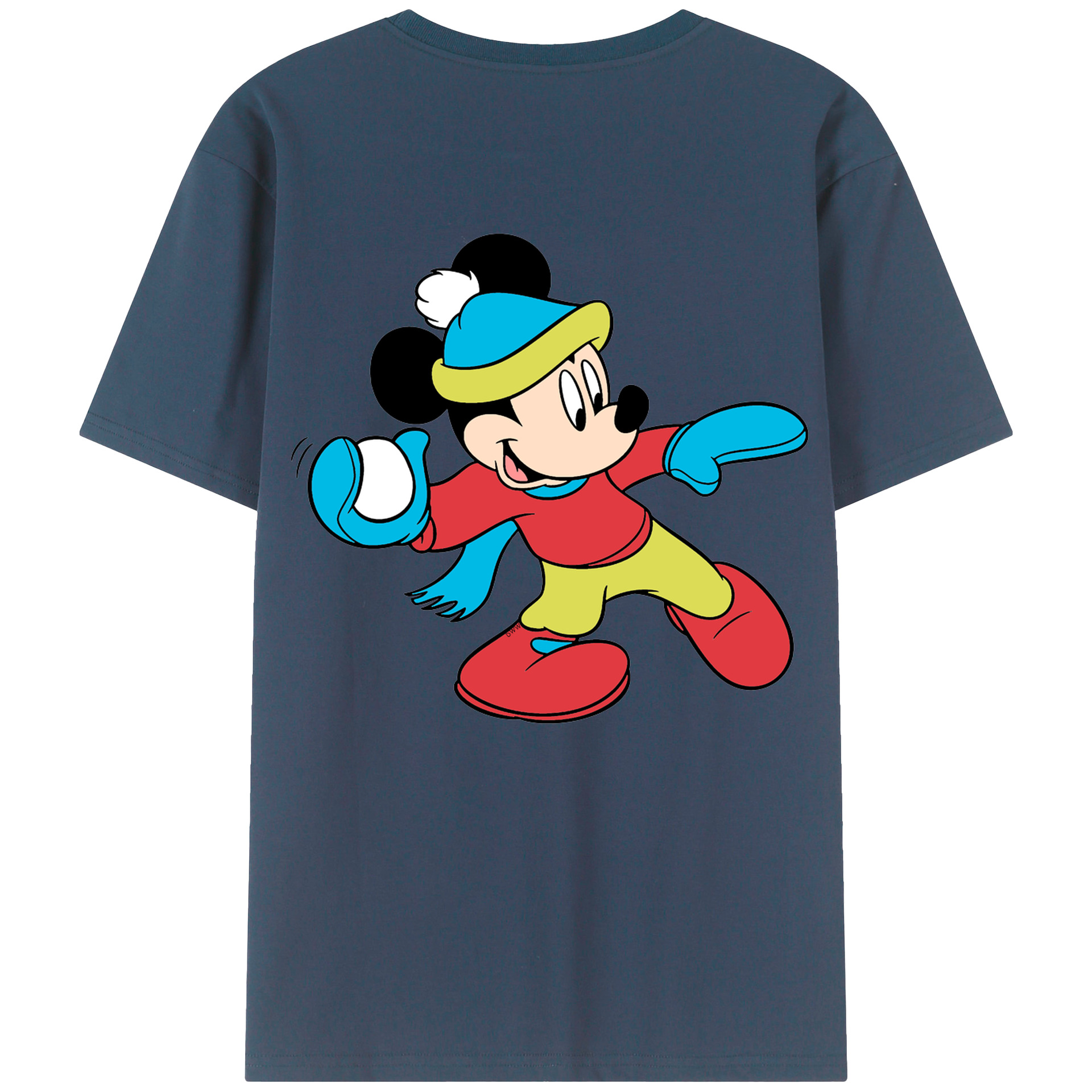 （画像用） ミッキーマウス Mickey Mouse レディース半袖Tシャツ(バックプリント)