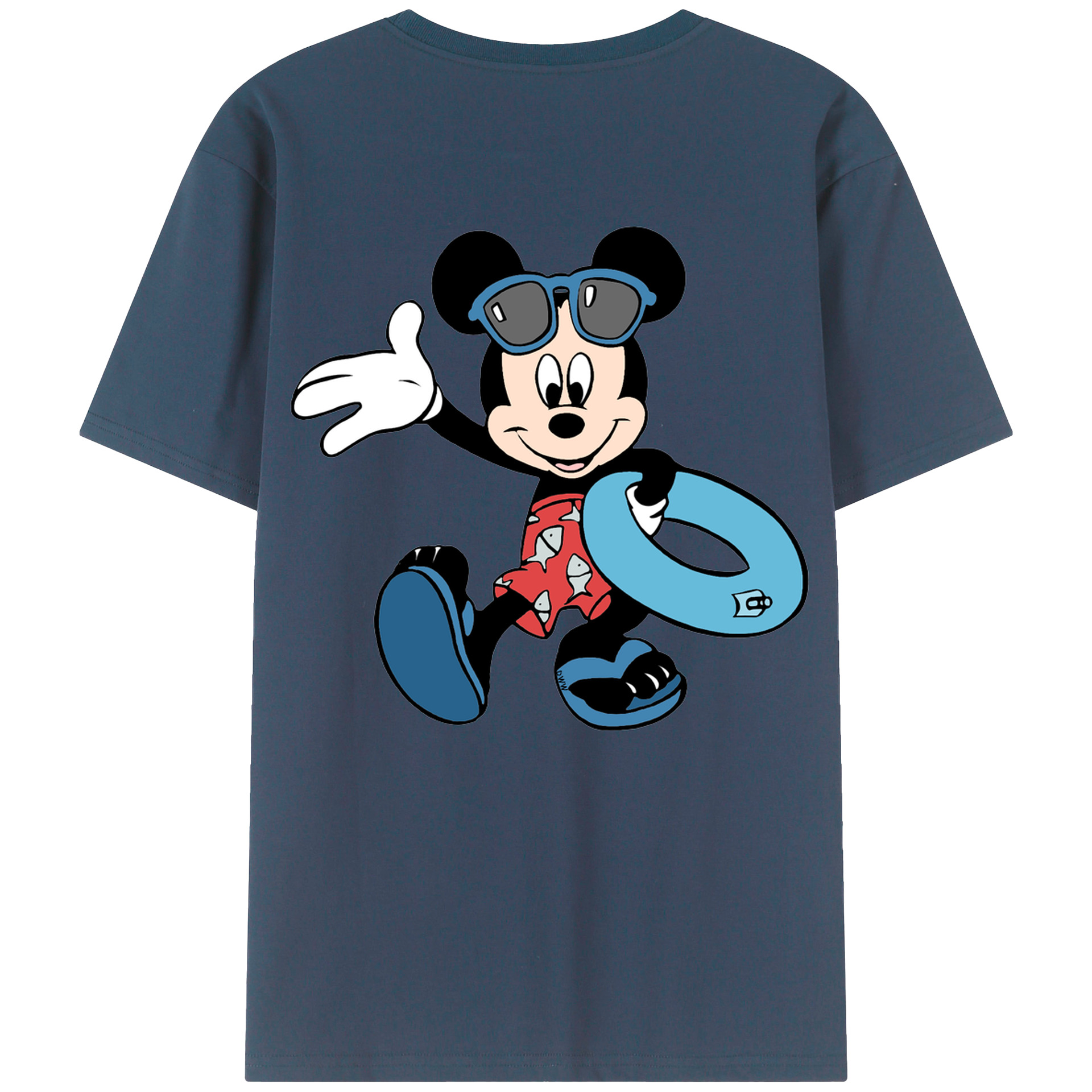 （画像用） ミッキーマウス Mickey Mouse レディース半袖Tシャツ(バックプリント)
