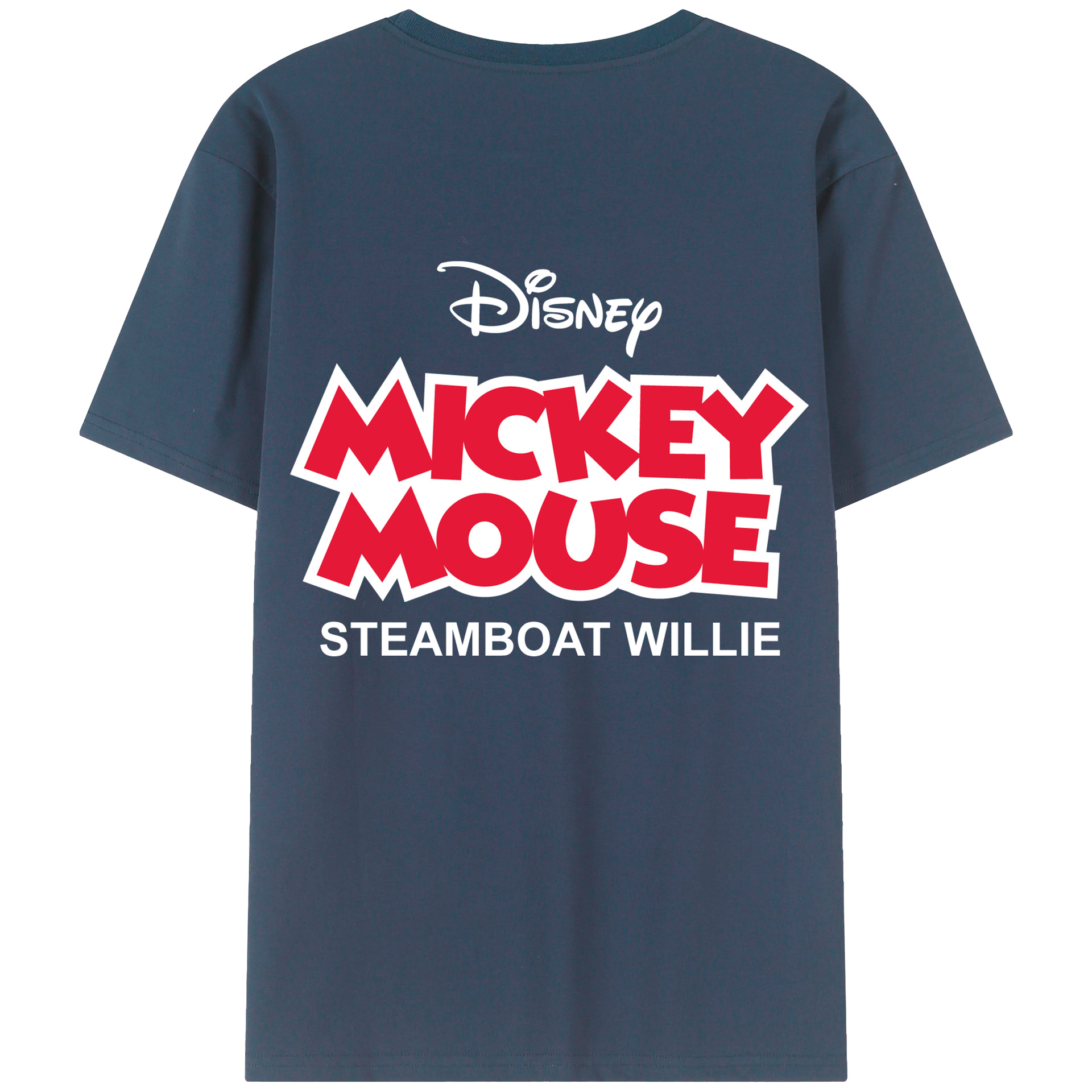 （画像用） ミッキーマウス Mickey Mouse レディース半袖Tシャツ(バックプリント)