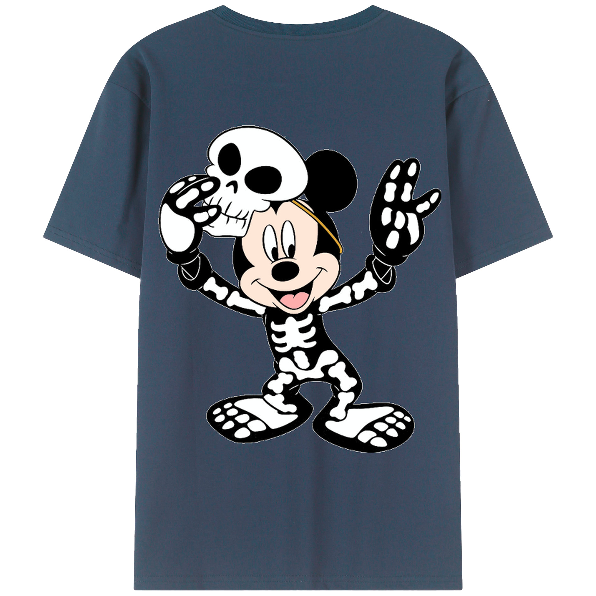 （画像用） ミッキーマウス Mickey Mouse レディース半袖Tシャツ(バックプリント)