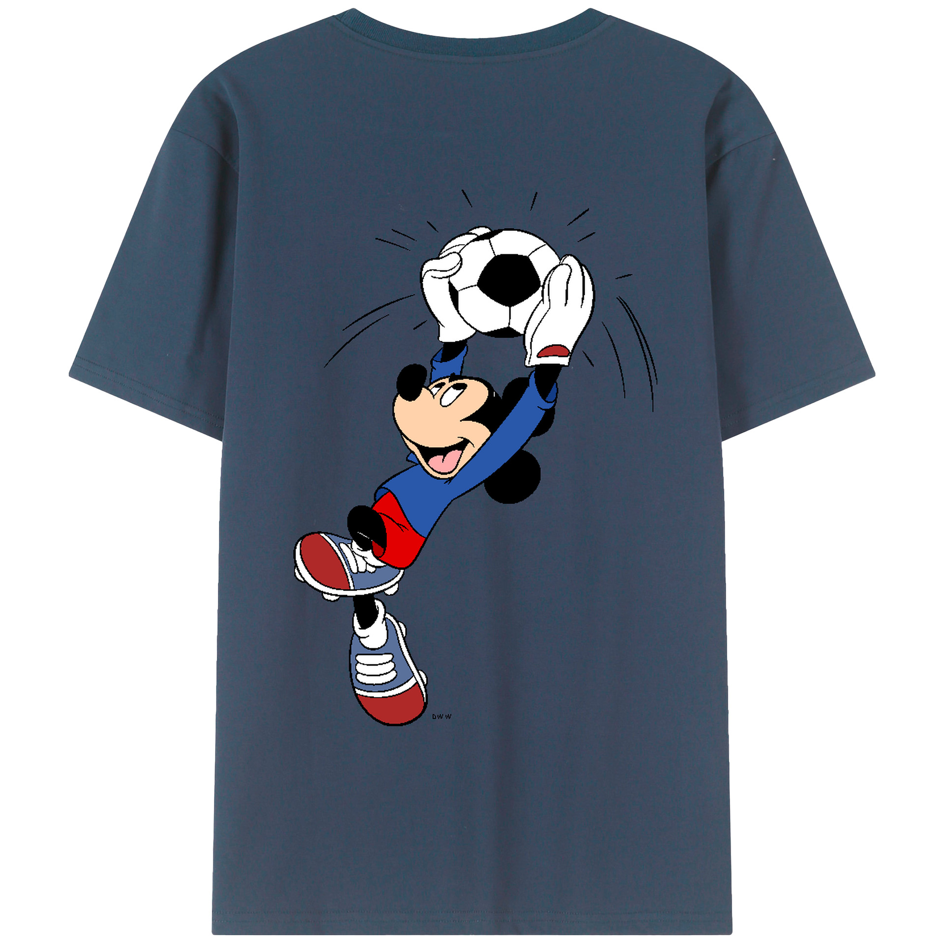 （画像用） ミッキーマウス Mickey Mouse レディース半袖Tシャツ(バックプリント)