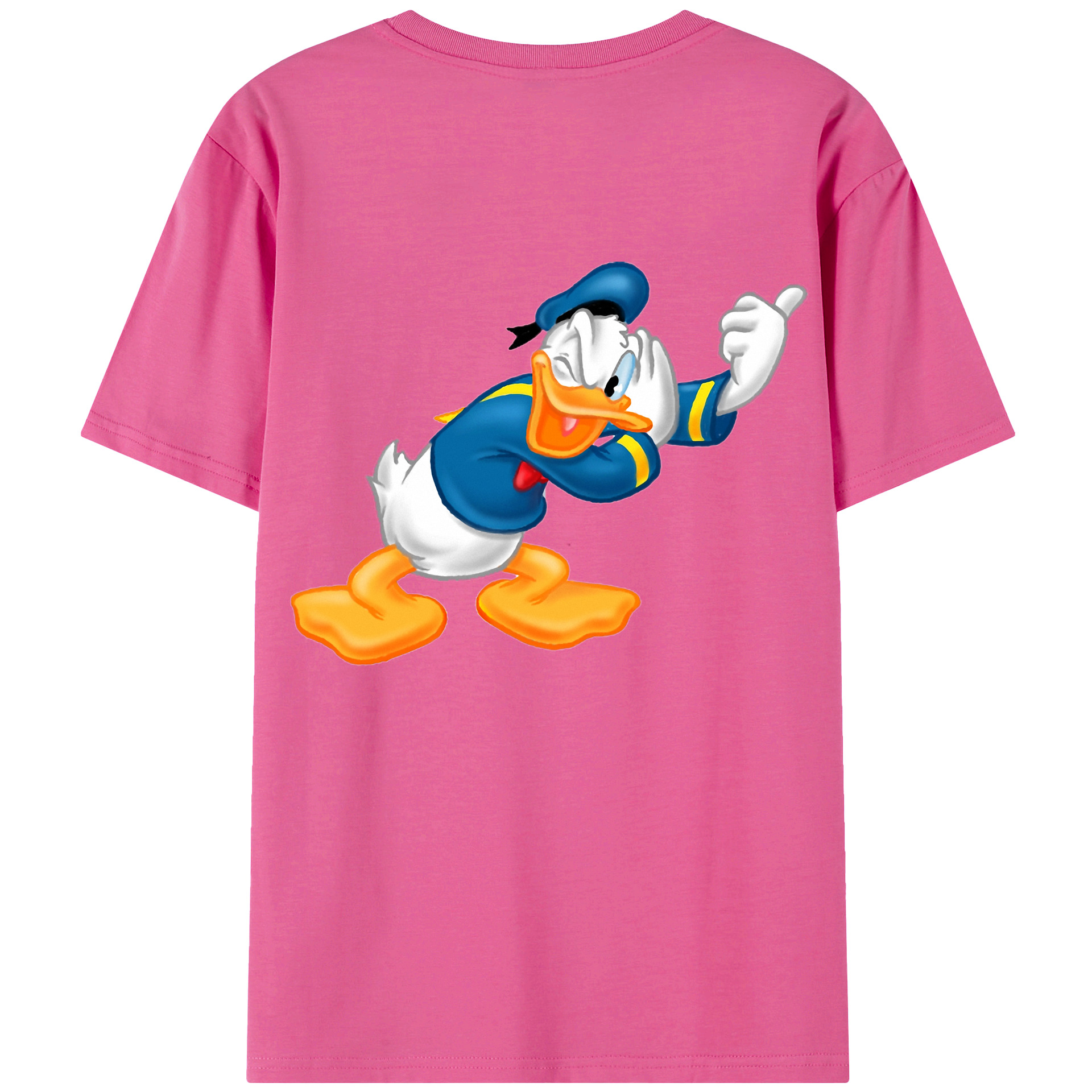 （画像用） ミッキーマウス Mickey Mouse レディース半袖Tシャツ(バックプリント)